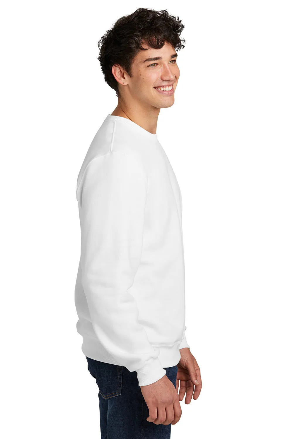 Jerzees Herren Eco Premium Feuchtigkeitstransportierendes Rundhals-Sweatshirt - Weiß