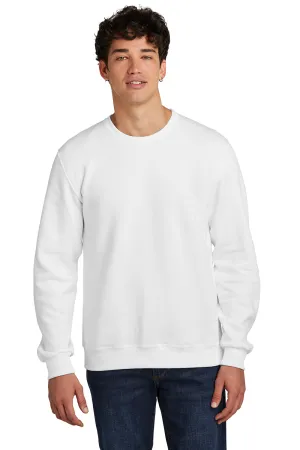 Jerzees Herren Eco Premium Feuchtigkeitstransportierendes Rundhals-Sweatshirt - Weiß