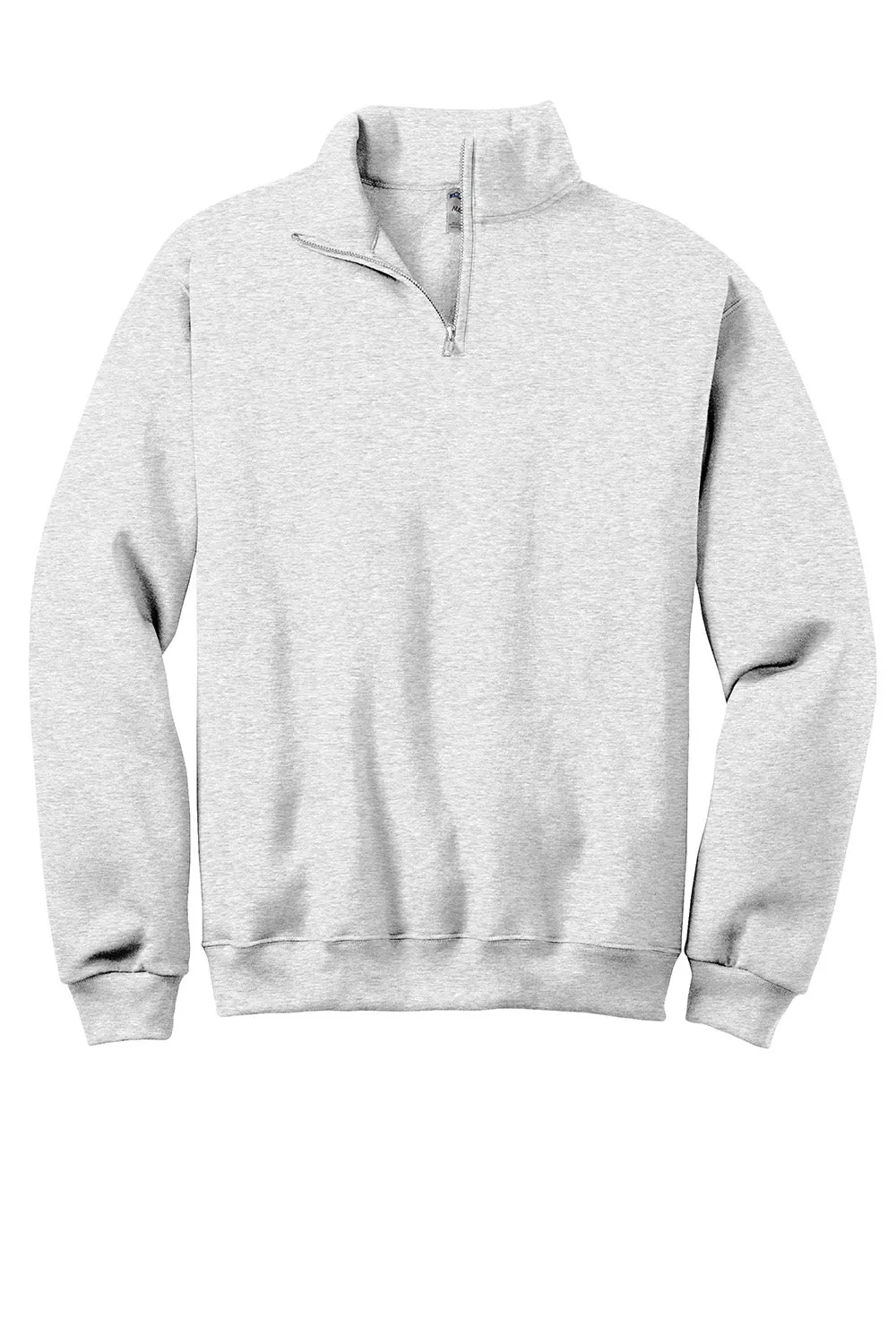 Jerzees Herren NuBlend pillingresistente Fleece 1/4-Zip Sweatshirt - Aschgrau