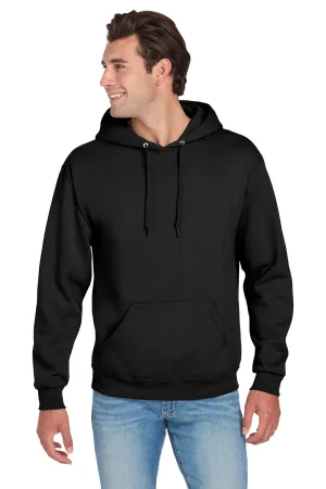 Jerzees Herren NuBlend pillingresistente Fleece Kapuzenpullover Hoodie mit Beuteltasche - Schwarz