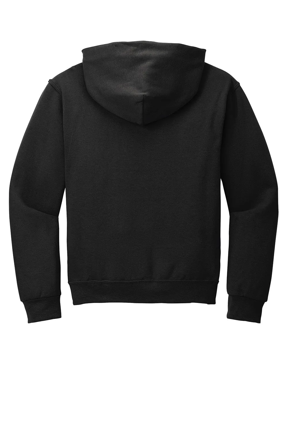 Jerzees Herren NuBlend pillingresistente Fleece Kapuzenpullover Hoodie mit Beuteltasche - Schwarz