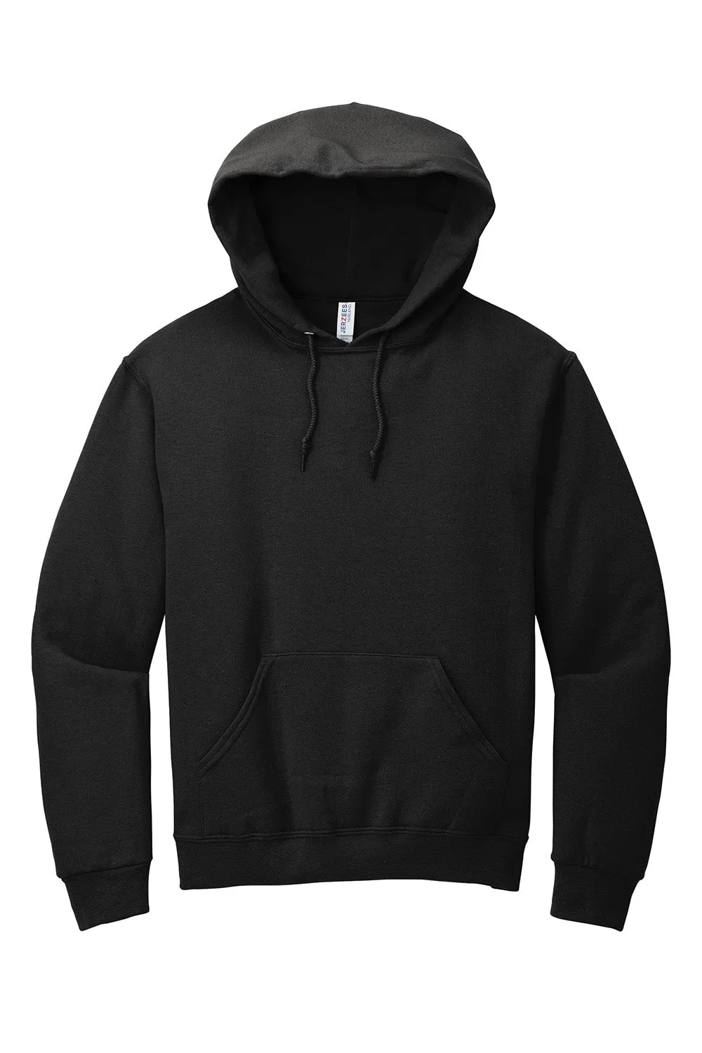 Jerzees Herren NuBlend pillingresistente Fleece Kapuzenpullover Hoodie mit Beuteltasche - Schwarz