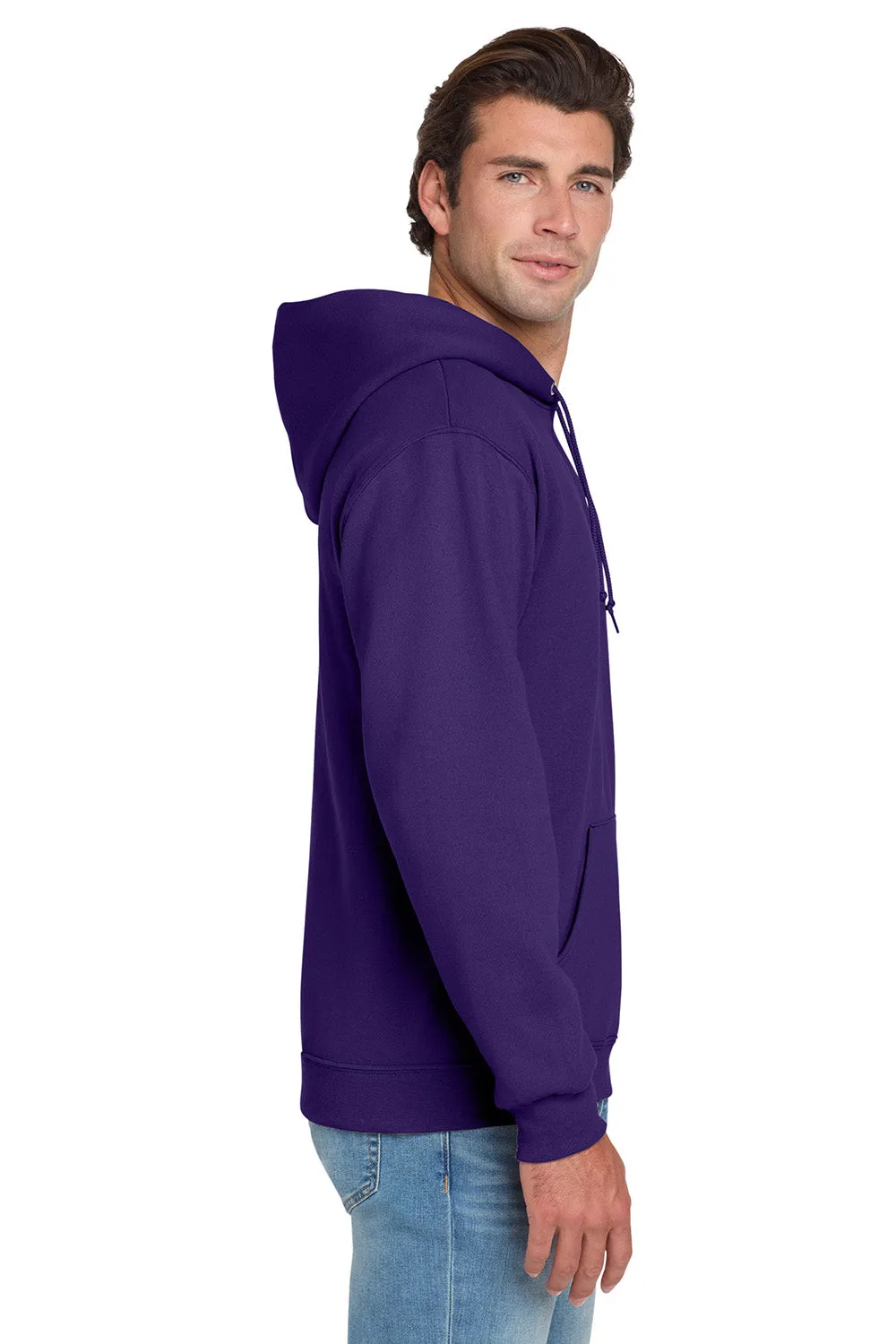 Jerzees Herren NuBlend pillingresistente Fleece Kapuzenpullover Hoodie mit Kangaroo-Tasche - Tiefviolett