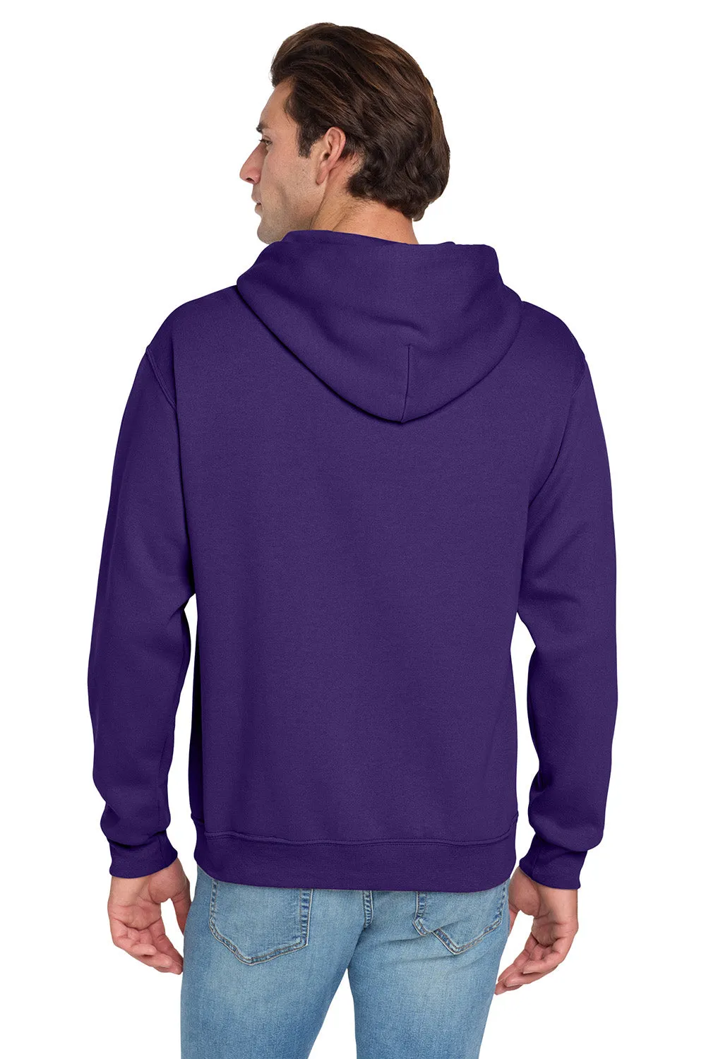 Jerzees Herren NuBlend pillingresistente Fleece Kapuzenpullover Hoodie mit Kangaroo-Tasche - Tiefviolett
