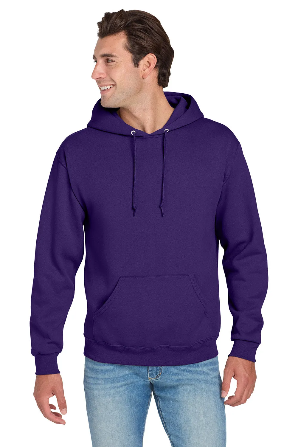 Jerzees Herren NuBlend pillingresistente Fleece Kapuzenpullover Hoodie mit Kangaroo-Tasche - Tiefviolett
