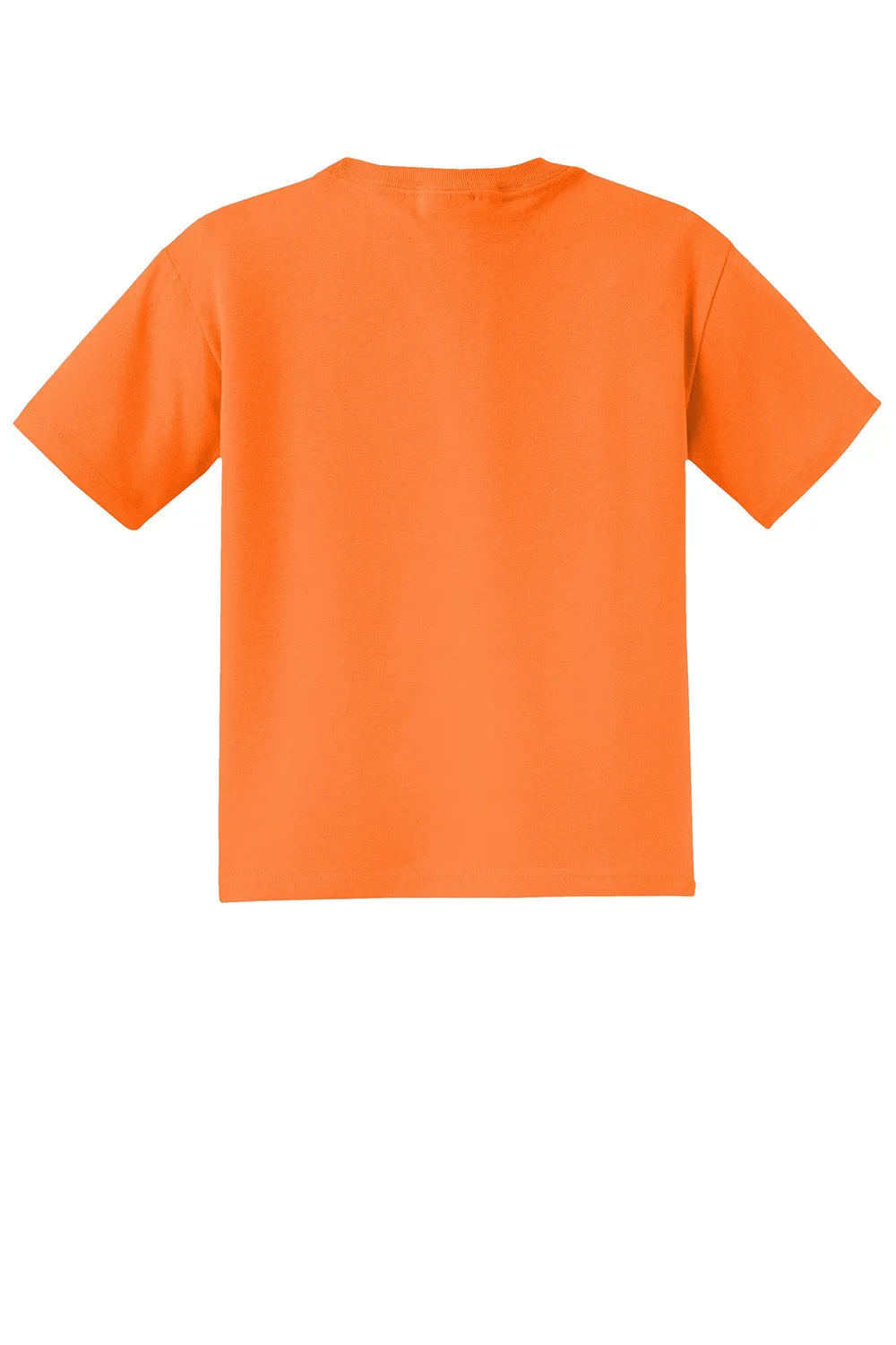 Jerzees Youth Dri-Power Feuchtigkeitsableitendes Kurzarm-T-Shirt mit Rundhalsausschnitt - Sicherheitsorange