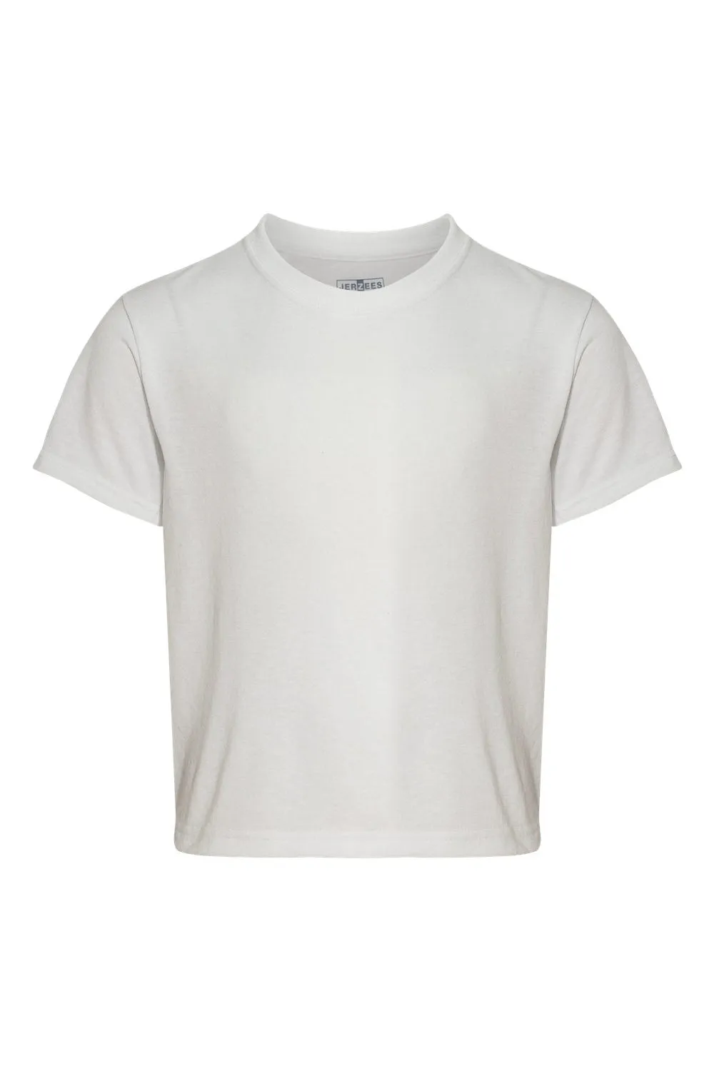 Jerzees Youth Dri-Power Feuchtigkeitstransportierendes Kurzarm-T-Shirt mit Rundhalsausschnitt - Weiß