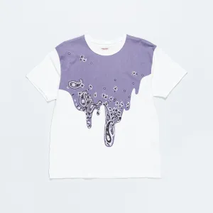Kapital Clothing 20/-Jersey Crew T-Shirt (TOROTORO Bandana) - Aubergine