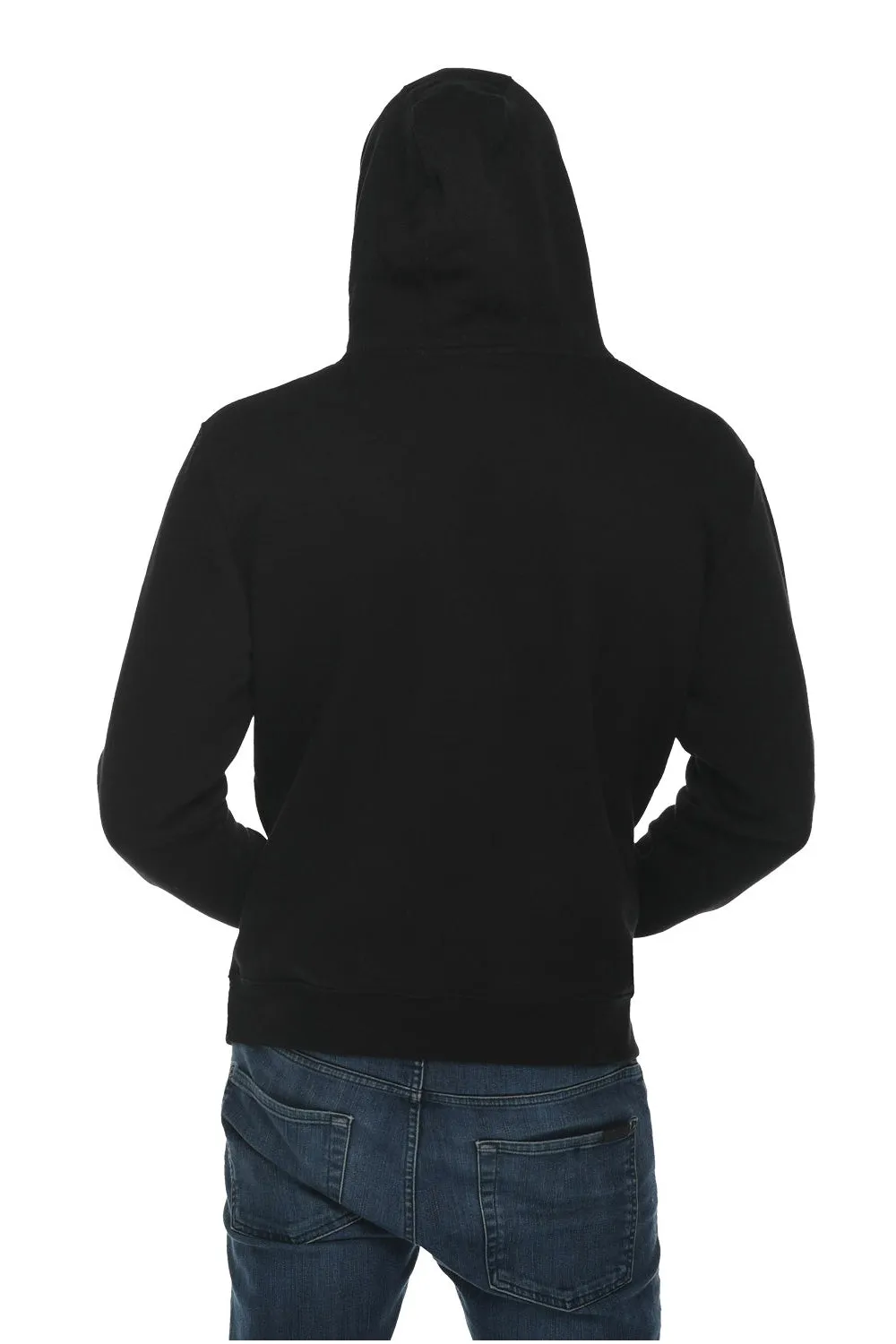 Lane Seven Herren Premium Kapuzenpullover Hoodie mit Kangaroo-Tasche - Schwarz