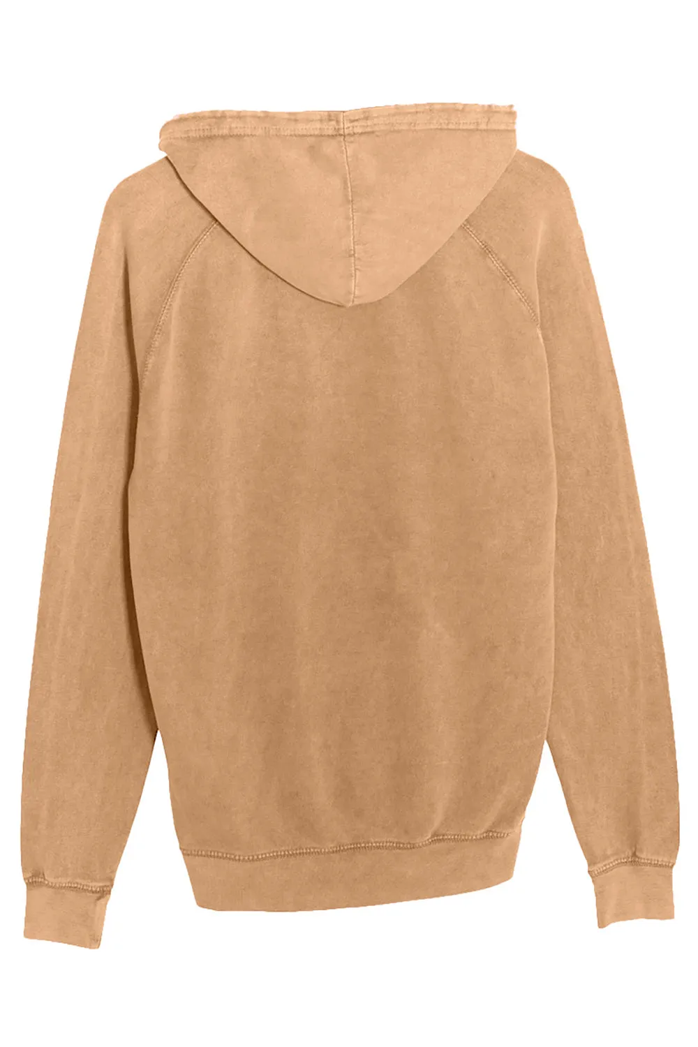 Lane Seven Herren Vintage Raglan Kapuzenpullover mit Kangaroo-Tasche - Vintage Kamel