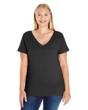 LAT 3807 Damen V-Ausschnitt T-Shirt mit taillierter Passform