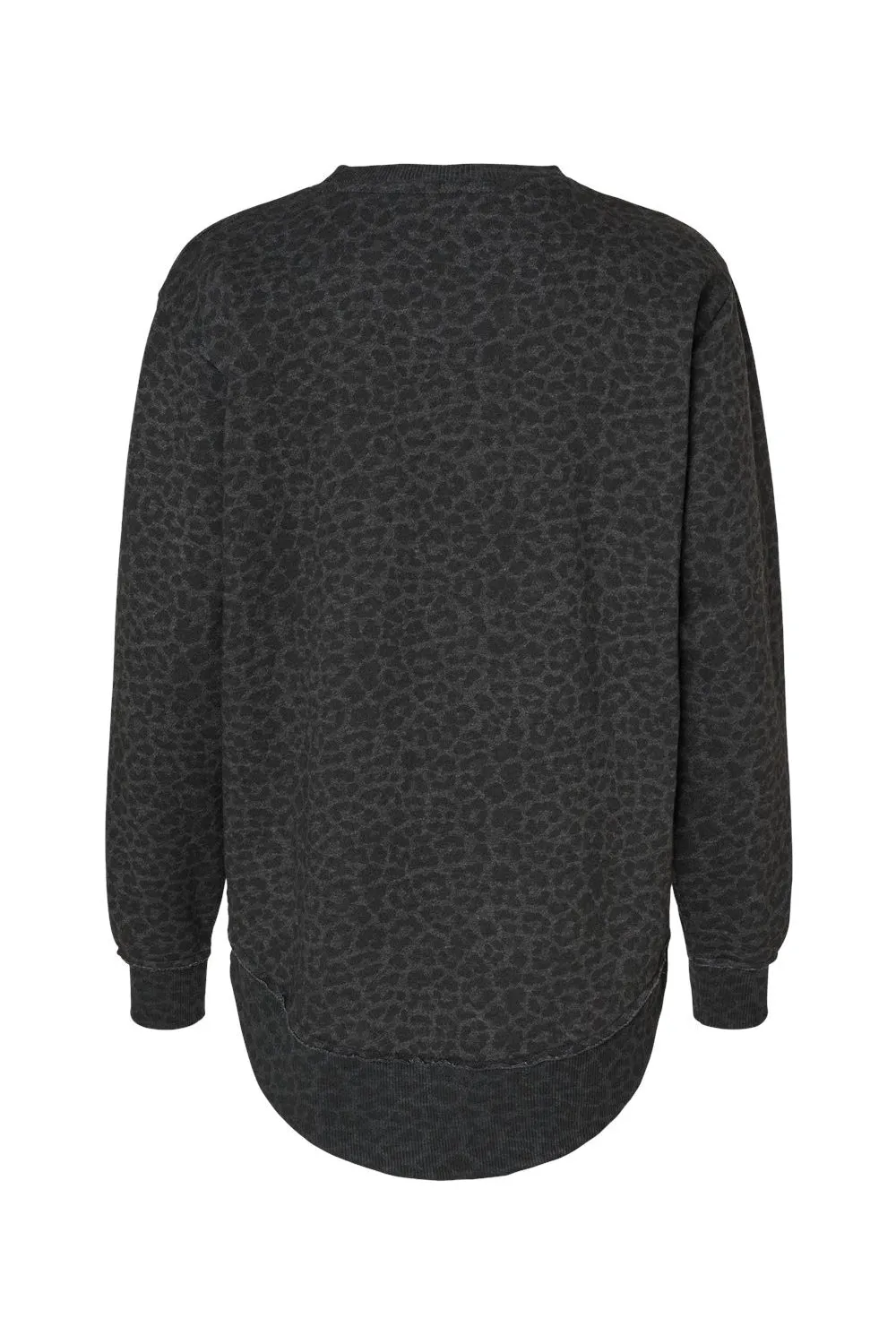 LAT Damen Weekend Fleece Crewneck Sweatshirt - Schwarzer Leopard