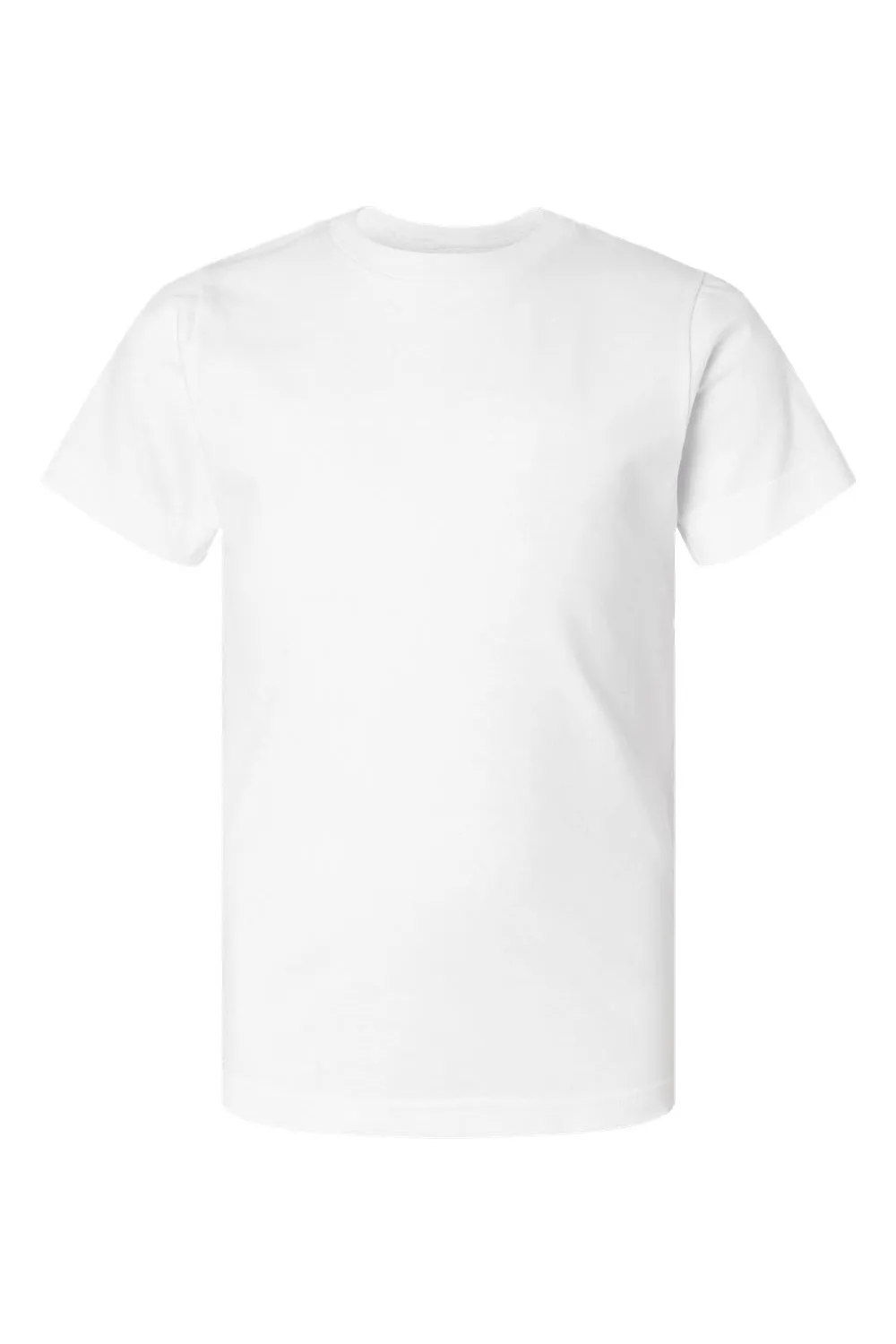 LAT Youth Feinstrick Kurzarm Rundhals T-Shirt - Weiß
