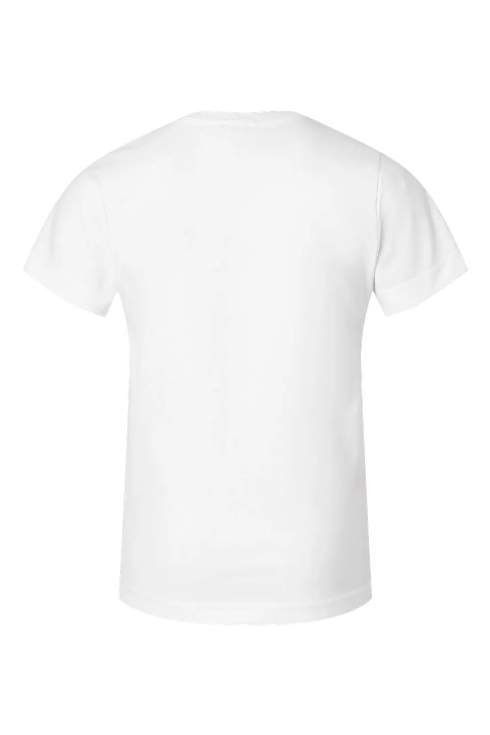LAT Youth Feinstrick Kurzarm Rundhals T-Shirt - Weiß