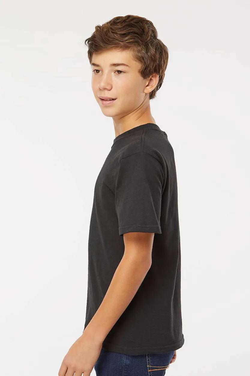 M&O Youth Gold Soft Touch Kurzarm Rundhals T-Shirt - Schwarz