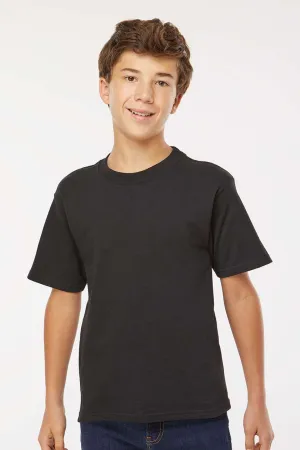 M&O Youth Gold Soft Touch Kurzarm Rundhals T-Shirt - Schwarz