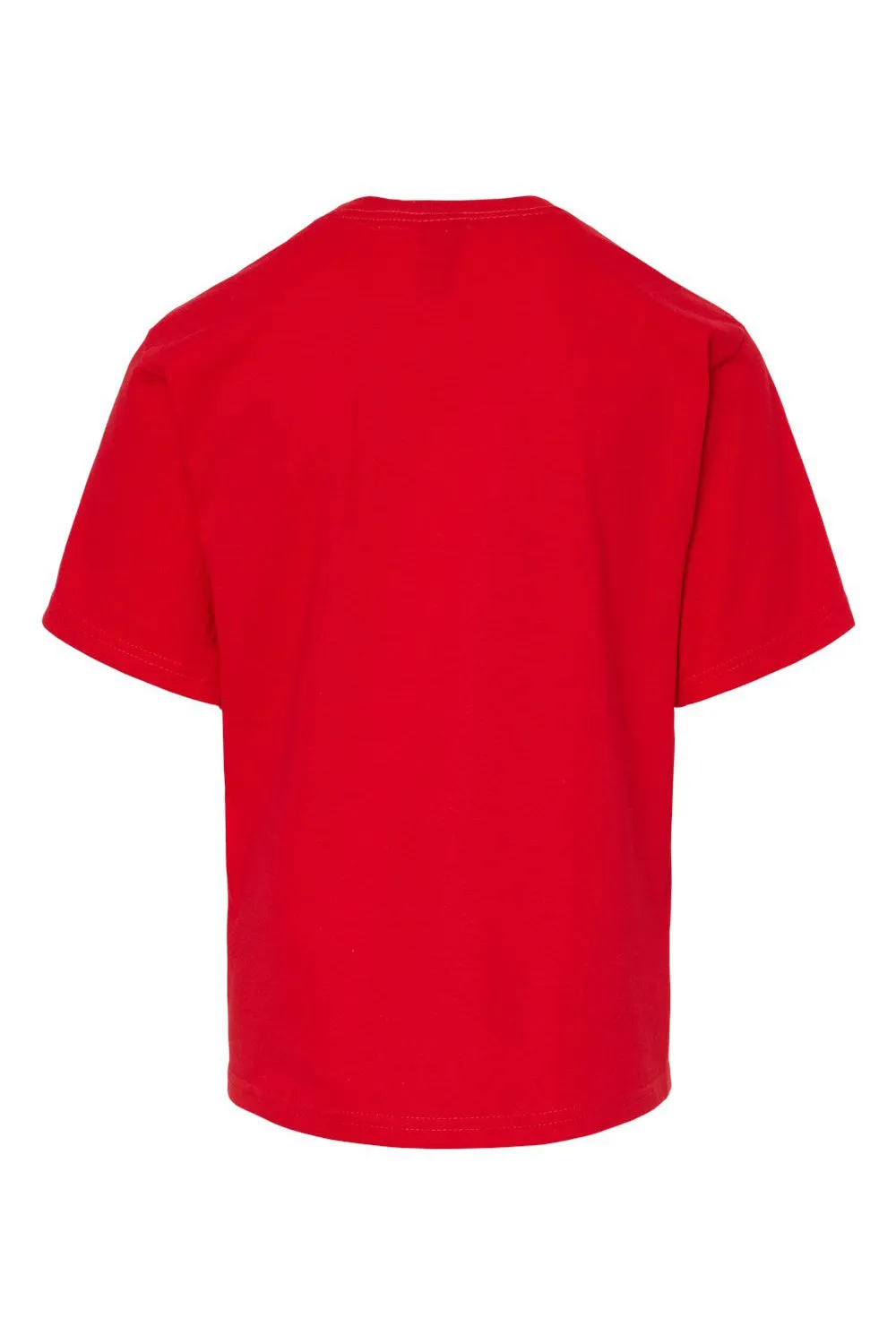 M&O Youth Gold Soft Touch Kurzarm Rundhals T-Shirt - Tiefrot