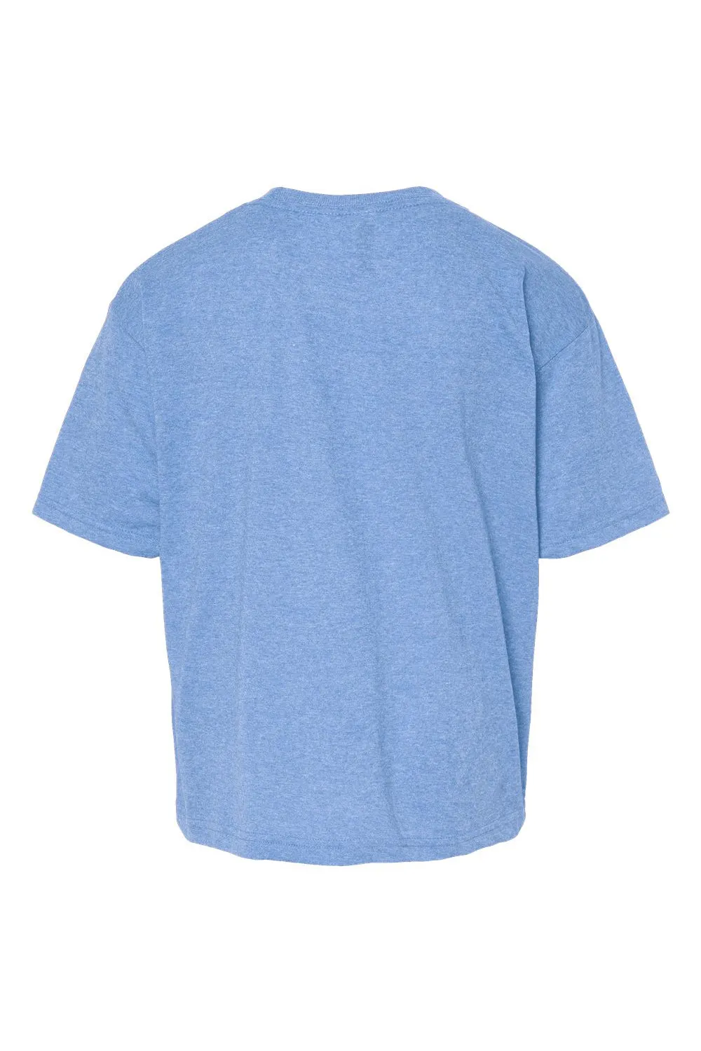 M&O Youth Gold Soft Touch Kurzarm T-Shirt mit Rundhalsausschnitt - Heather Hellblau