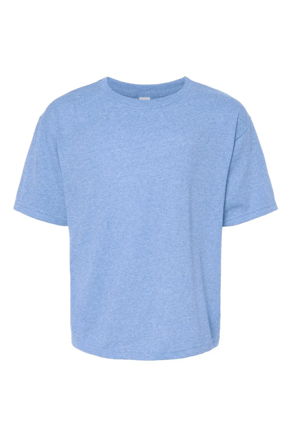 M&O Youth Gold Soft Touch Kurzarm T-Shirt mit Rundhalsausschnitt - Heather Hellblau
