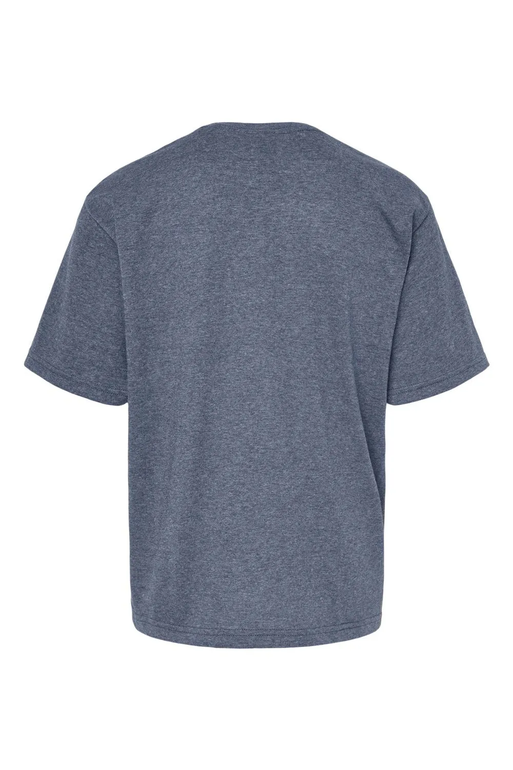 M&O Youth Gold Soft Touch Kurzarm Rundhals T-Shirt - Meliert Marineblau