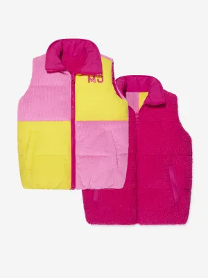 MARC JACOBS Girls Reversibles Puffer-Gilet in Mehrfarben