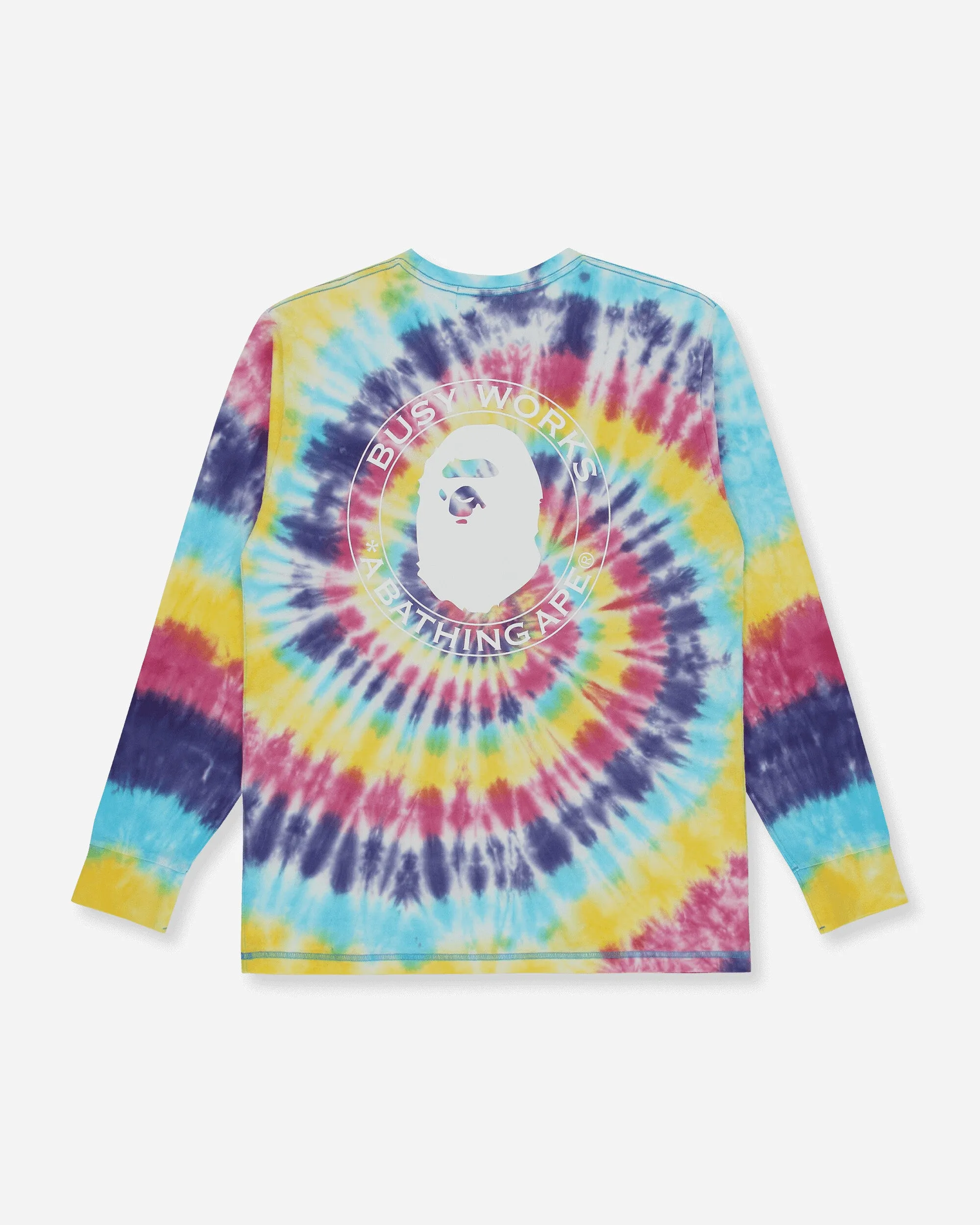 Herren Bape Tie-Dye T-Shirt Mehrfarbig