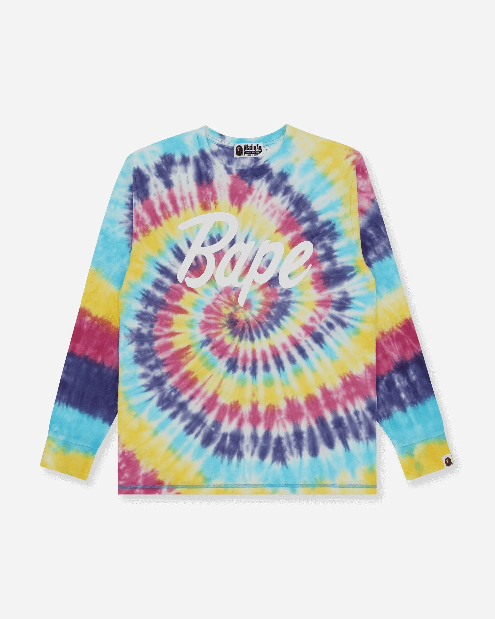 Herren Bape Tie-Dye T-Shirt Mehrfarbig