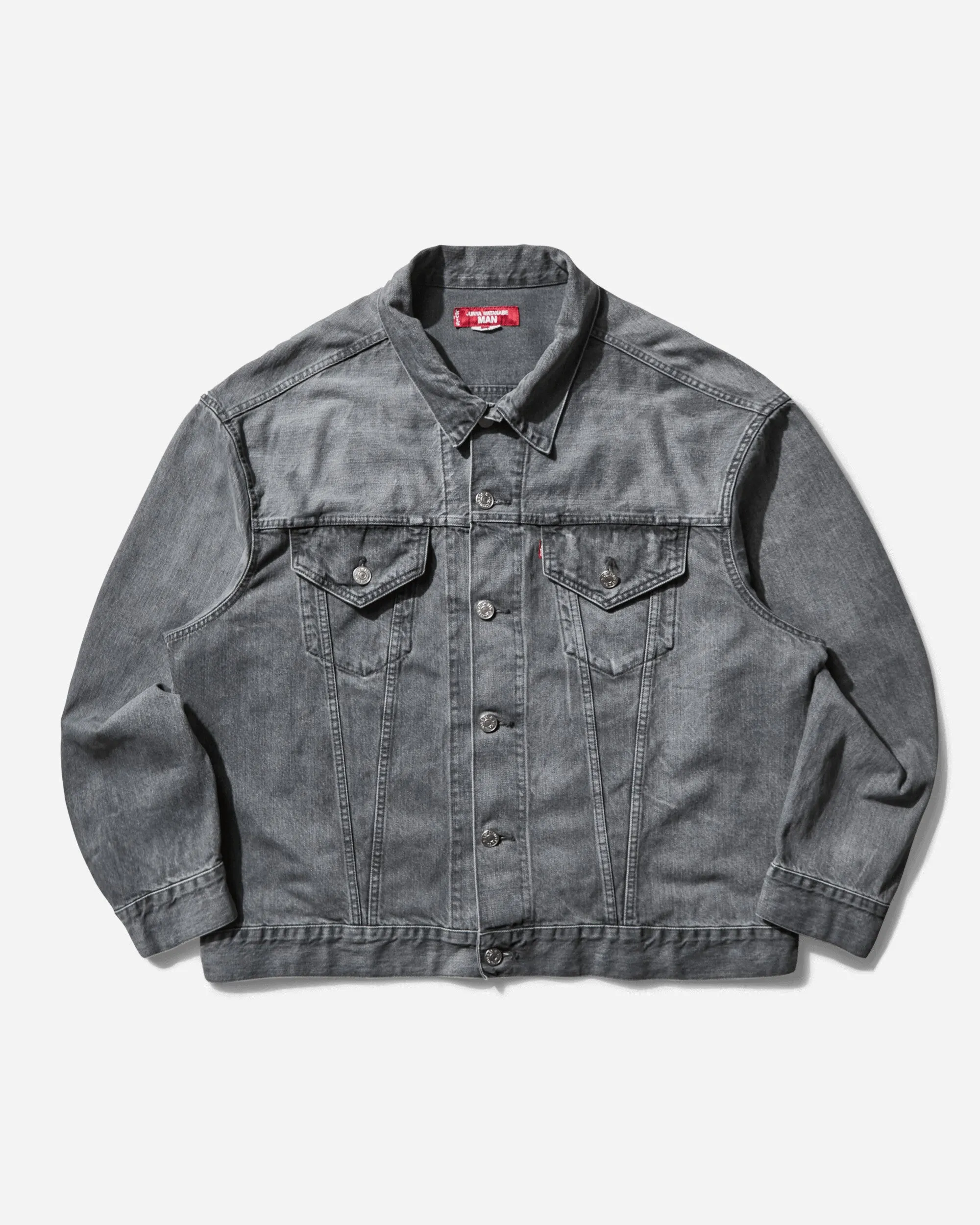 Herren Levi’s Selvedge Denim Trucker Jacket Grau