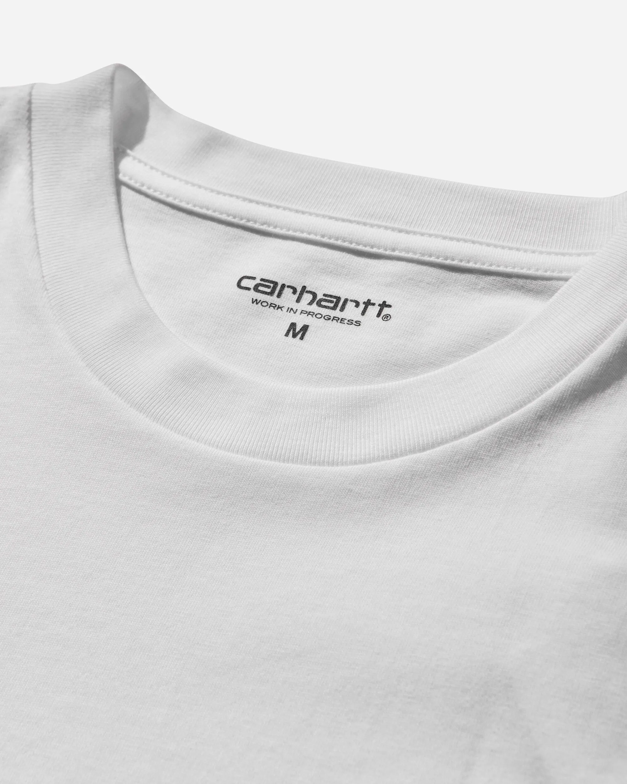 Herren T-Shirt mit Herz-Tasche Weiß