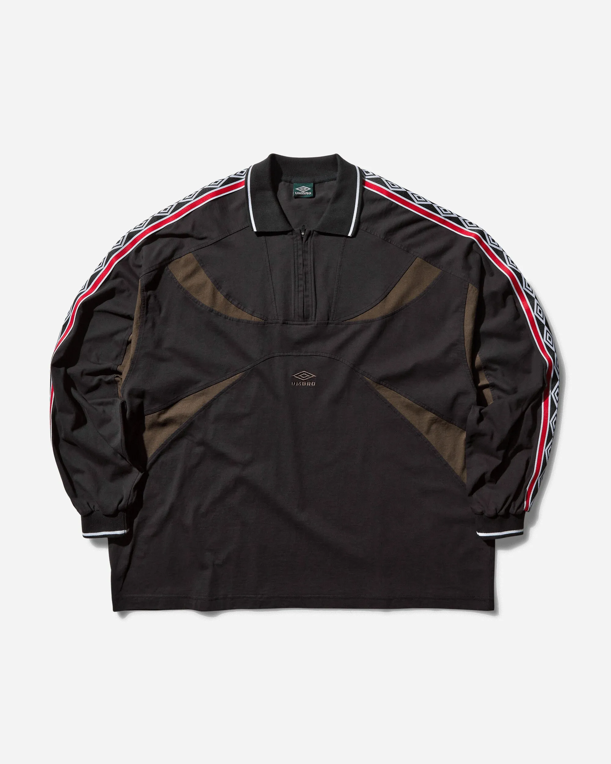 Herren Polo mit Bündchen in Schwarz