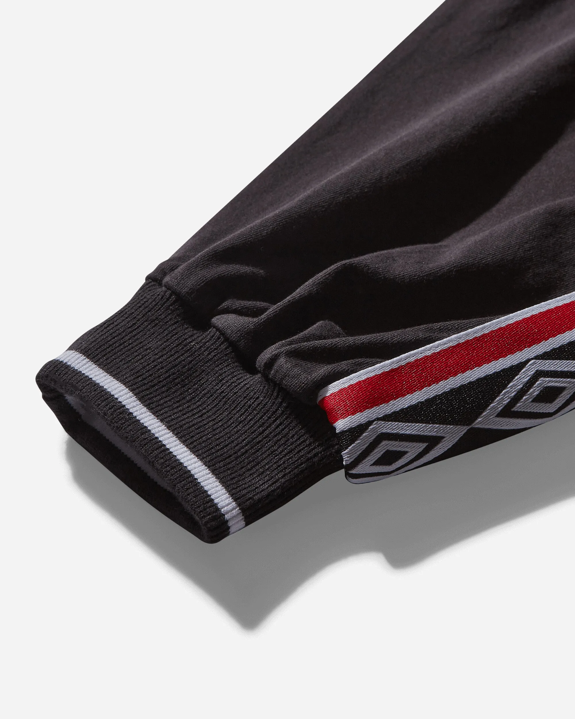 Herren Polo mit Bündchen in Schwarz