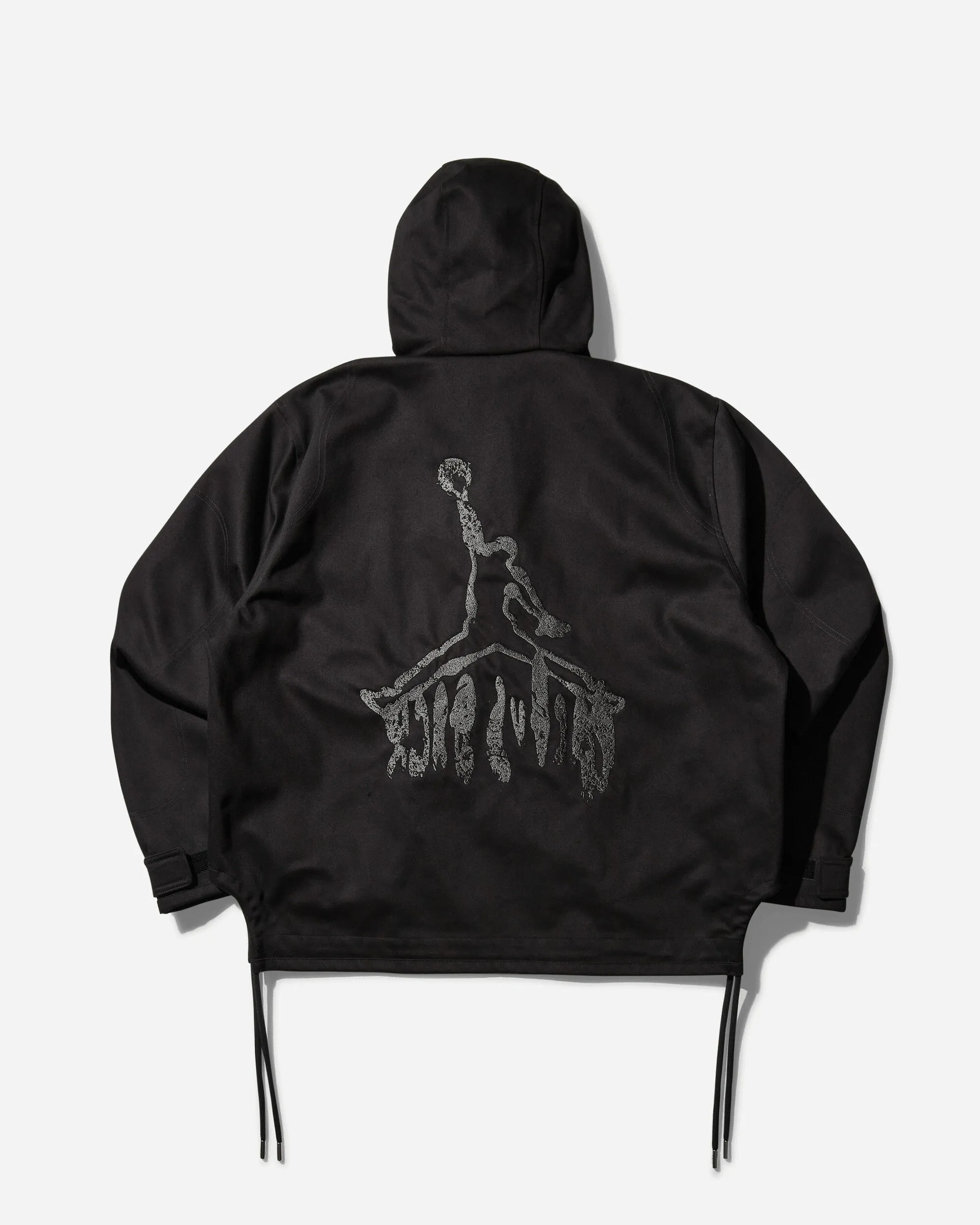 Herren Travis Scott Halbzip-Jacke Schwarz
