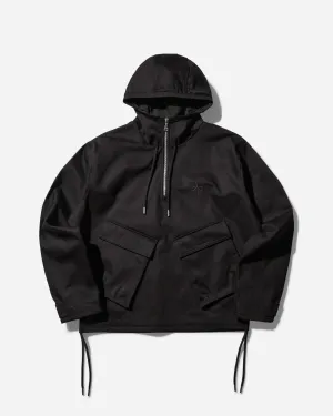 Herren Travis Scott Halbzip-Jacke Schwarz