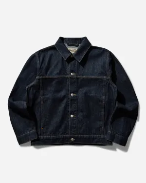 Herren Trucker Denim Jacke Gewaschen Indigo