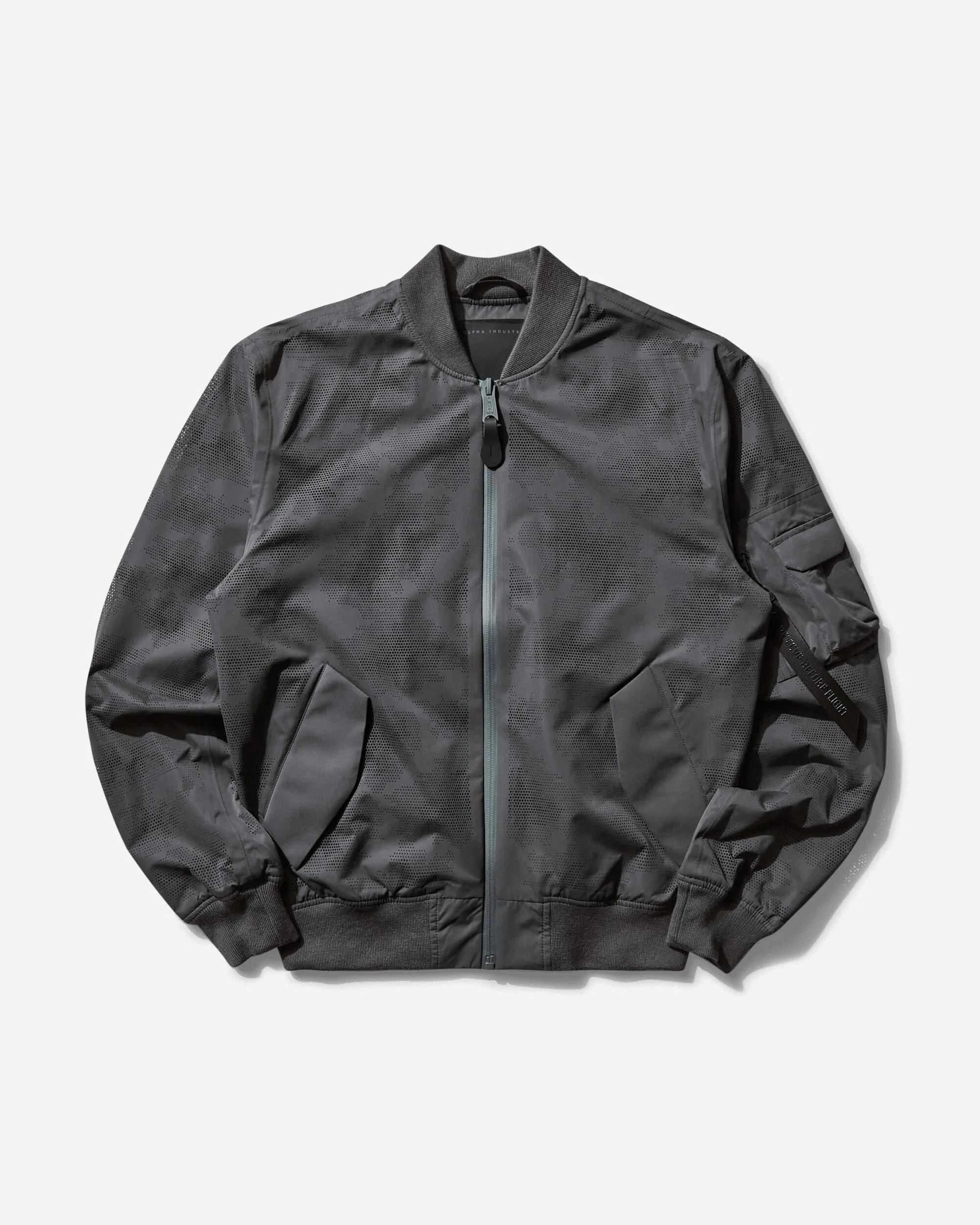 Herren UV L-2B Laser-Cut Flugjacke Anthrazit