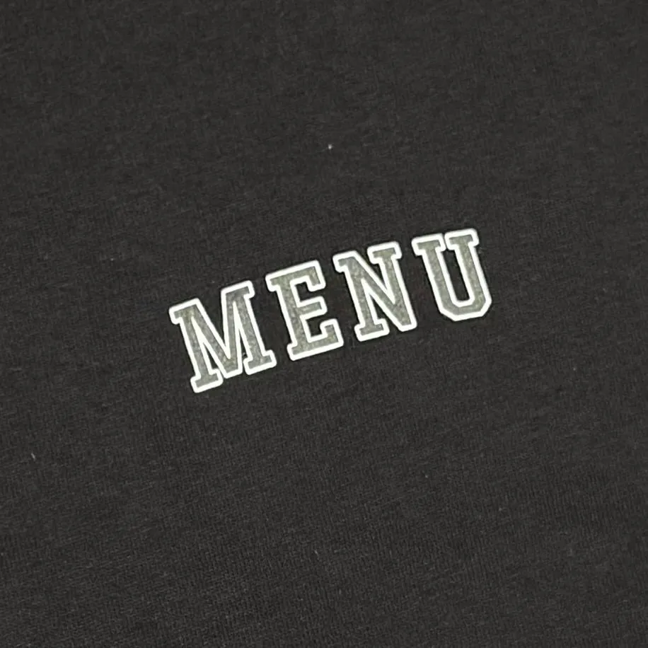 Menü Mini Arc T-Shirt - Schwarze Kleidung_Menü