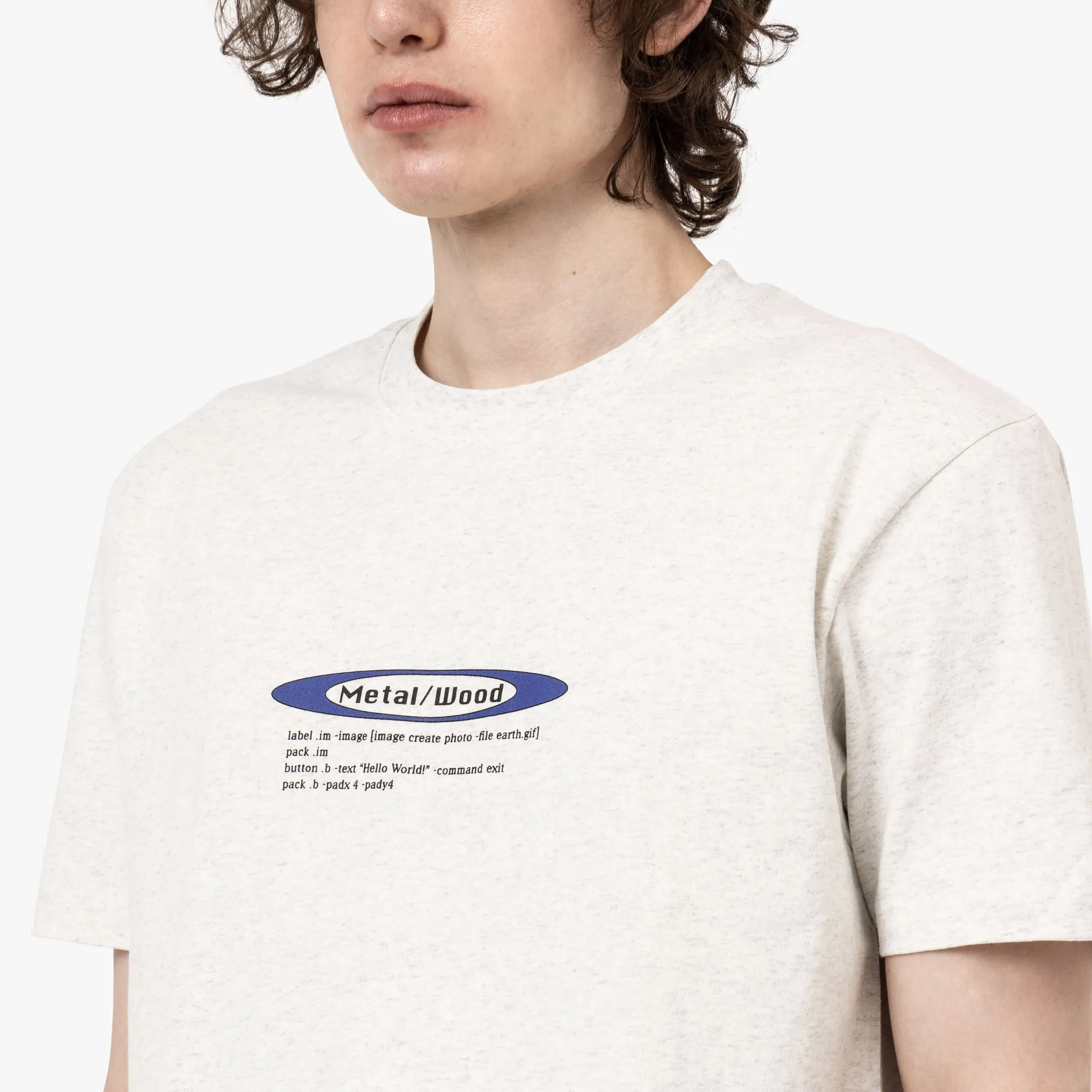 Metalwood Hello World T-Shirt Grau
