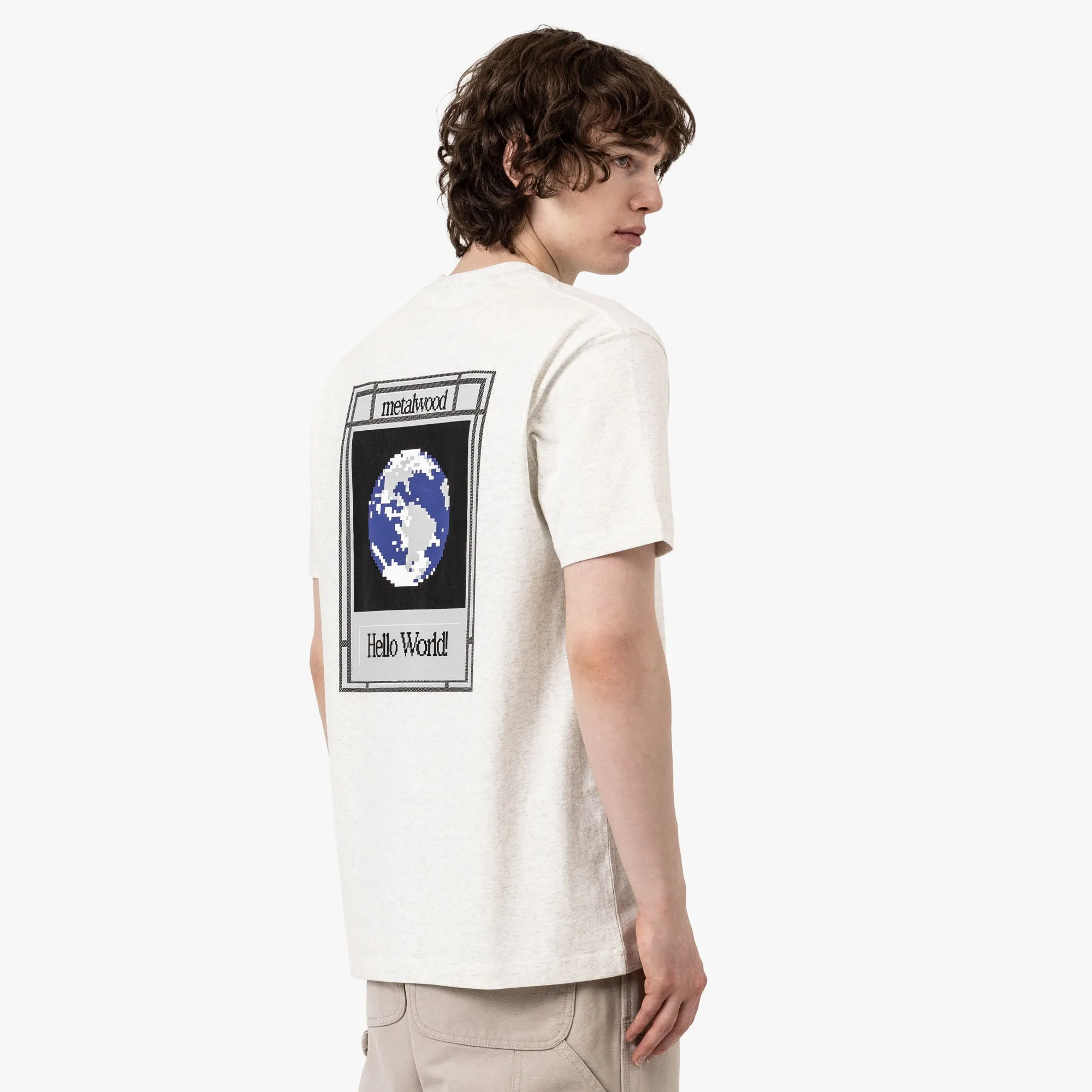 Metalwood Hello World T-Shirt Grau