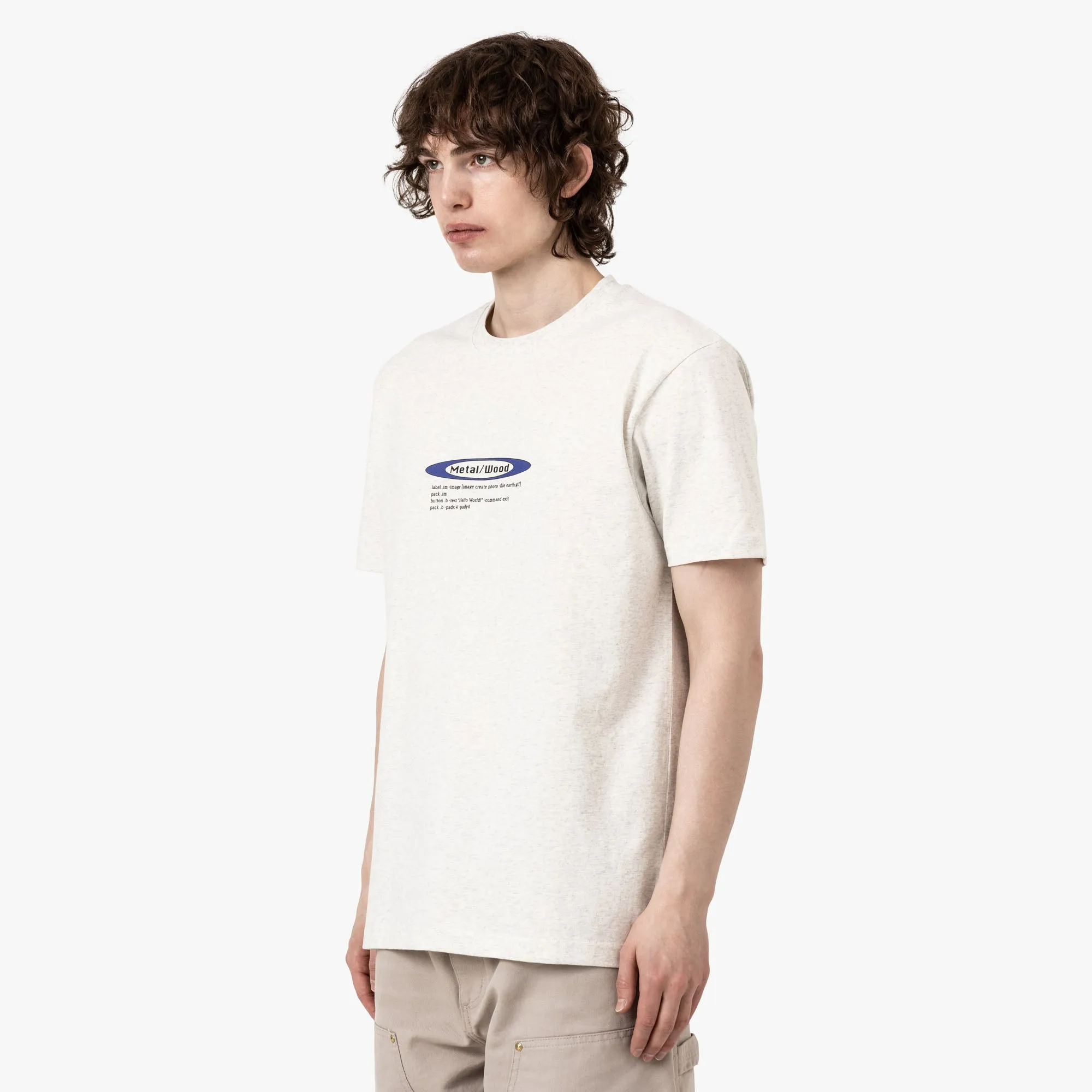 Metalwood Hello World T-Shirt Grau