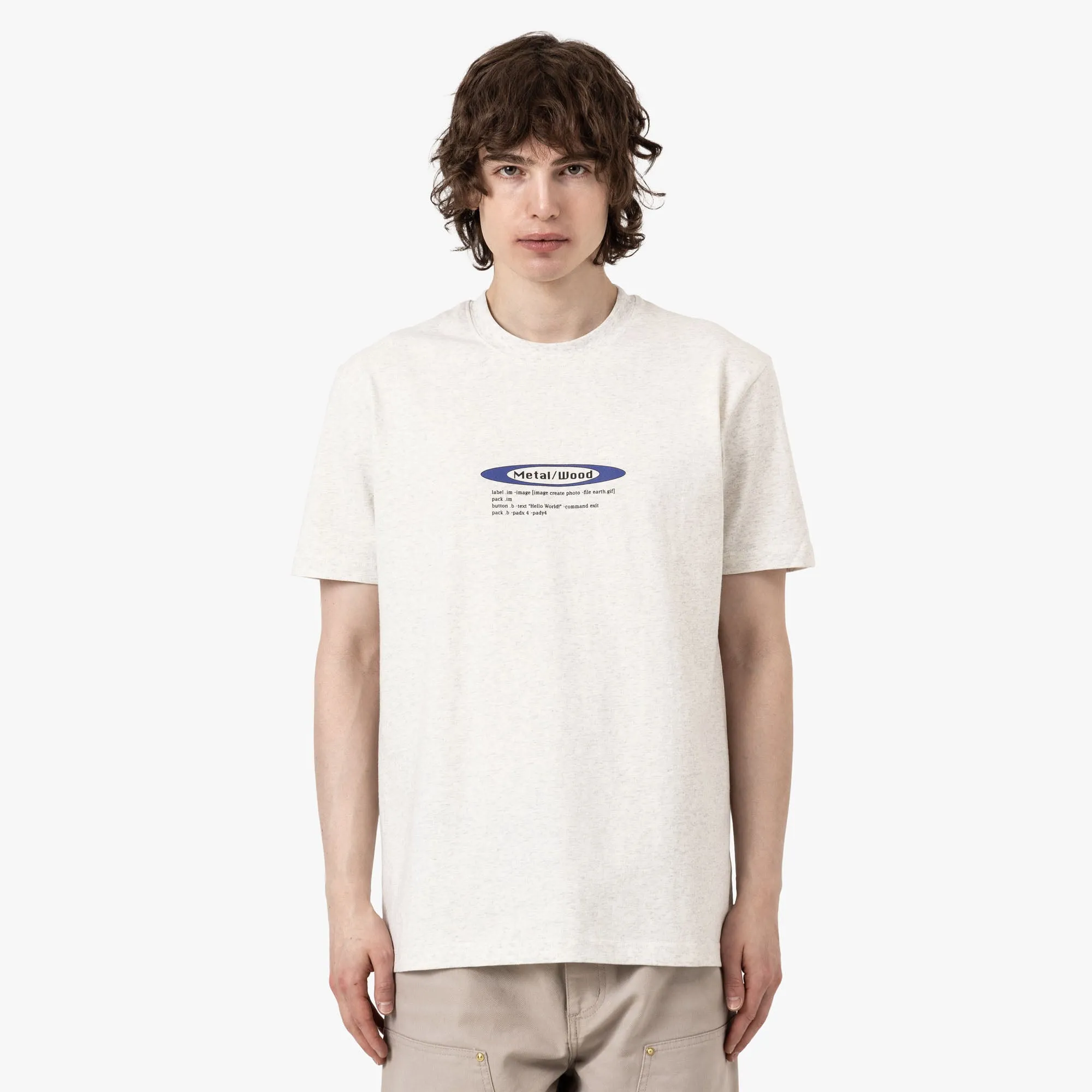 Metalwood Hello World T-Shirt Grau