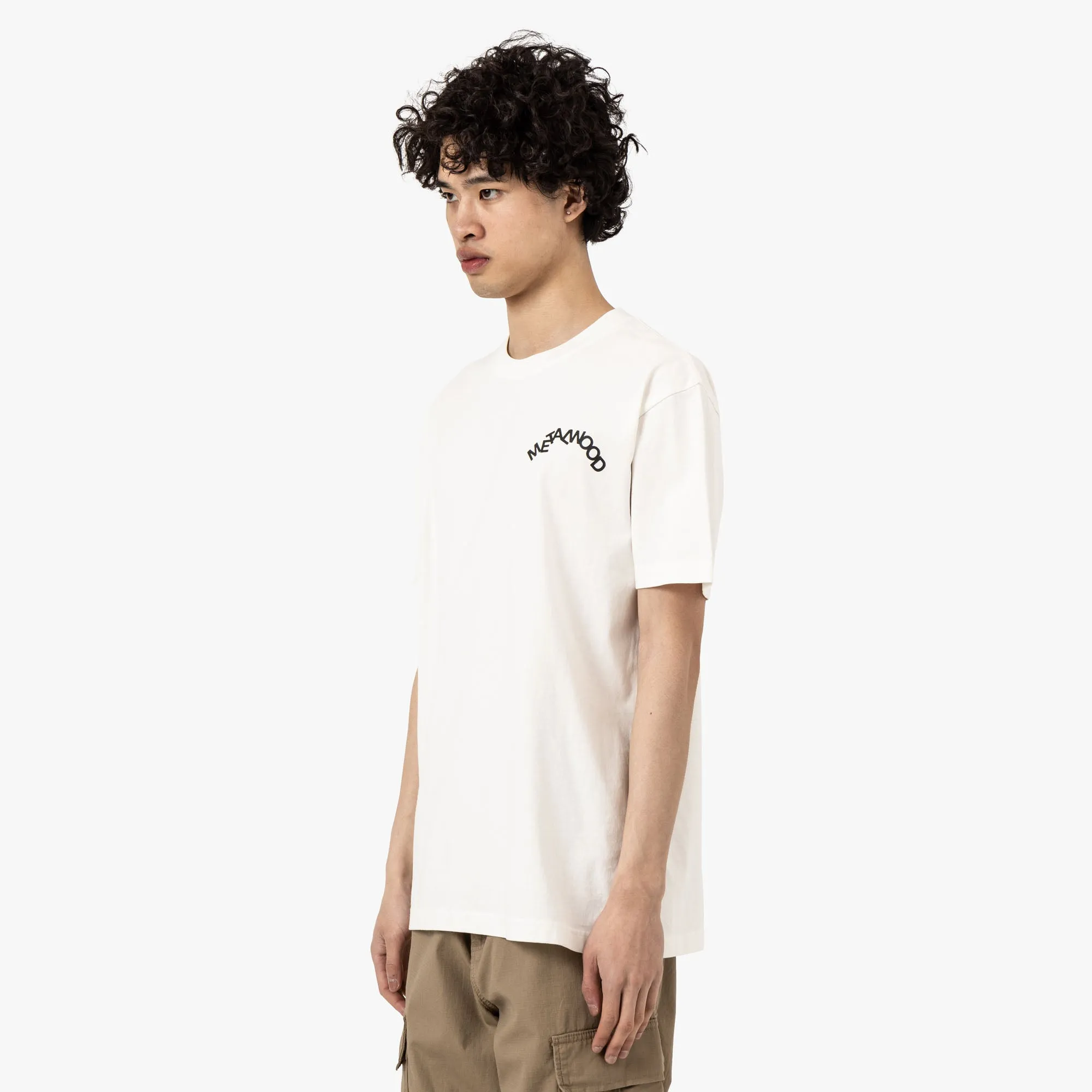 Metalwood Verwirrtes T-Shirt / Weiß