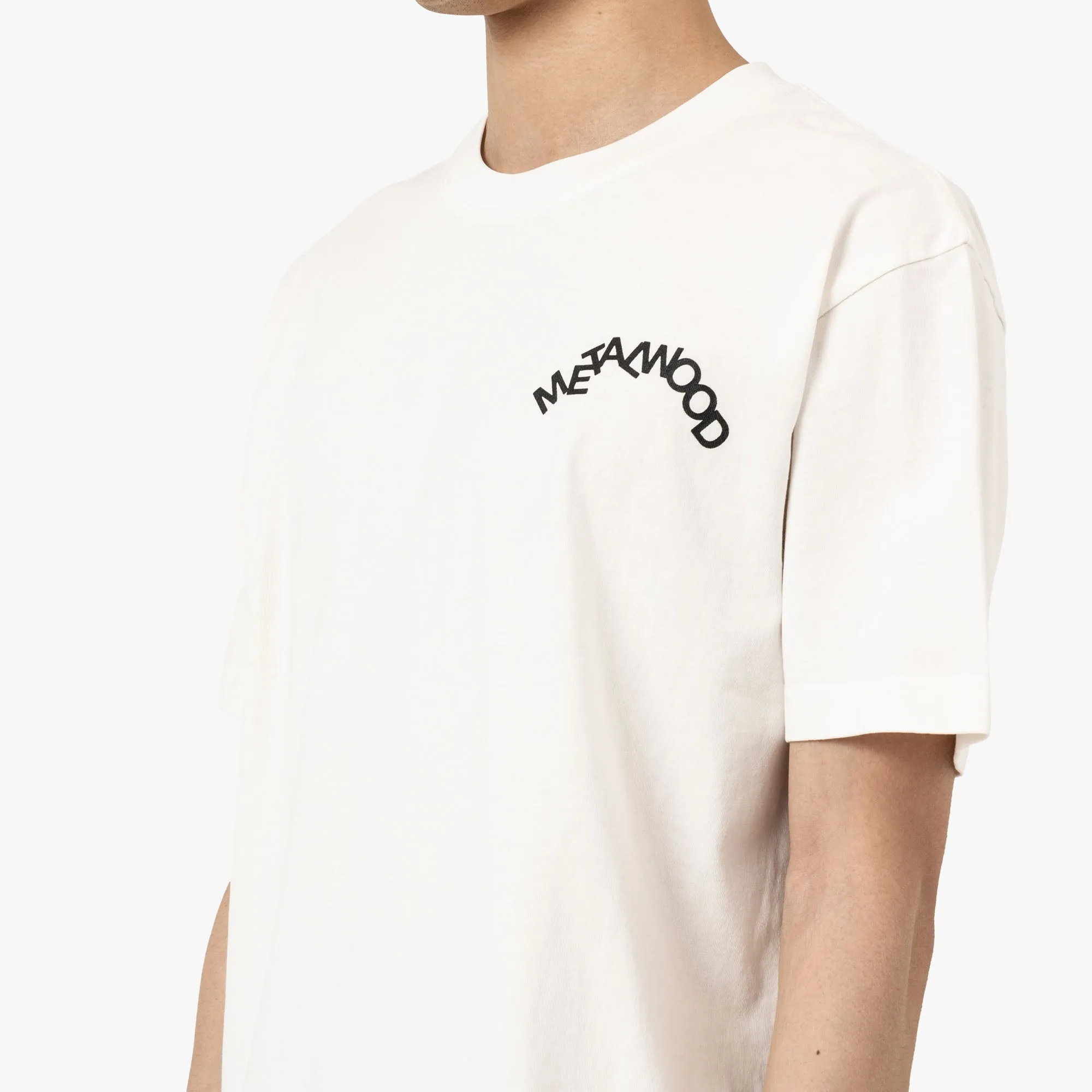 Metalwood Verwirrtes T-Shirt / Weiß