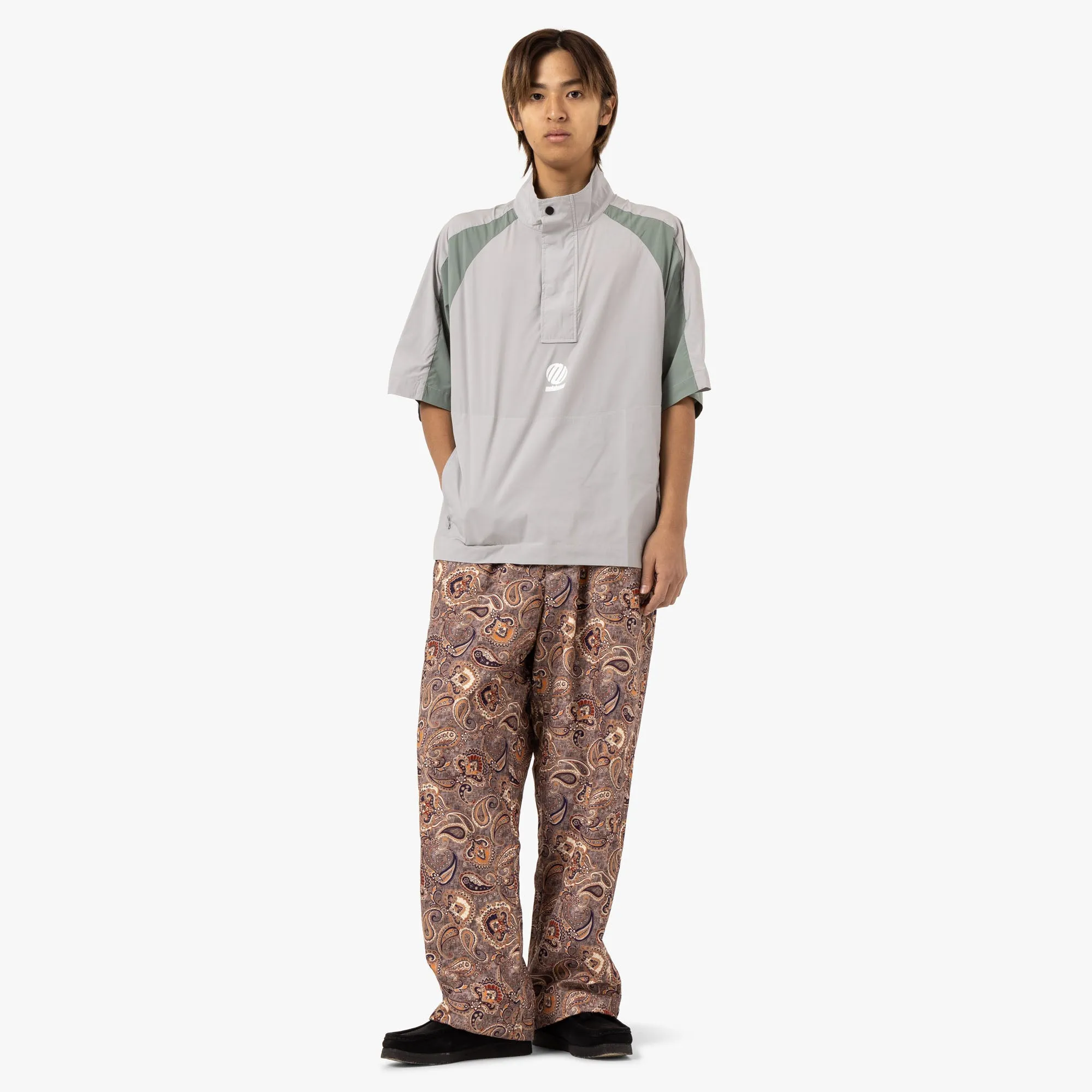 Metalwood Kurzarm-Windjacke mit Paneele Titan / Salbei