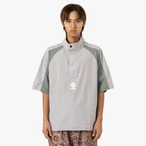 Metalwood Kurzarm-Windjacke mit Paneele Titan / Salbei