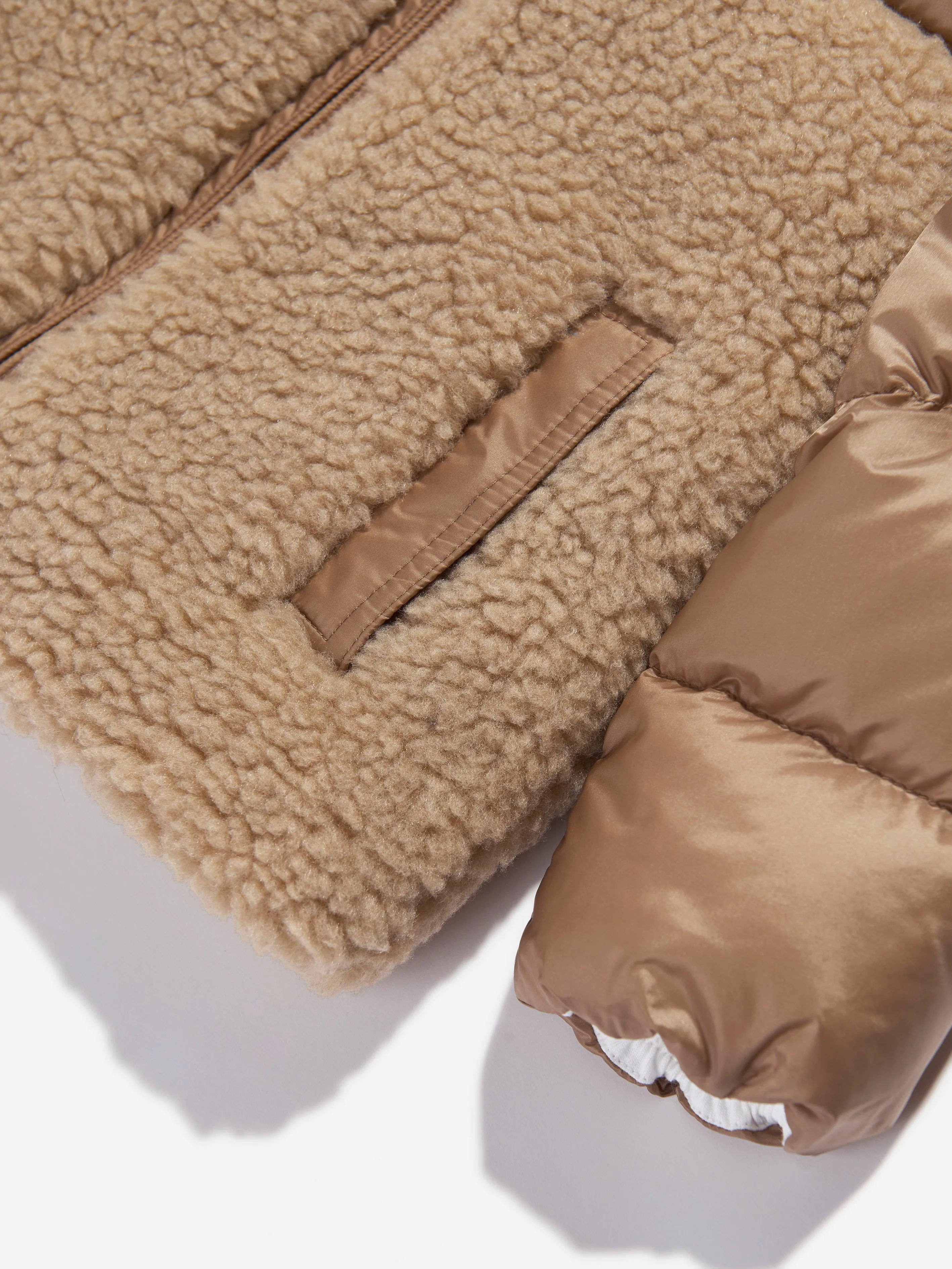 Moncler Enfant Baby Girls Daunengefütterte Amin Jacke in Beige
