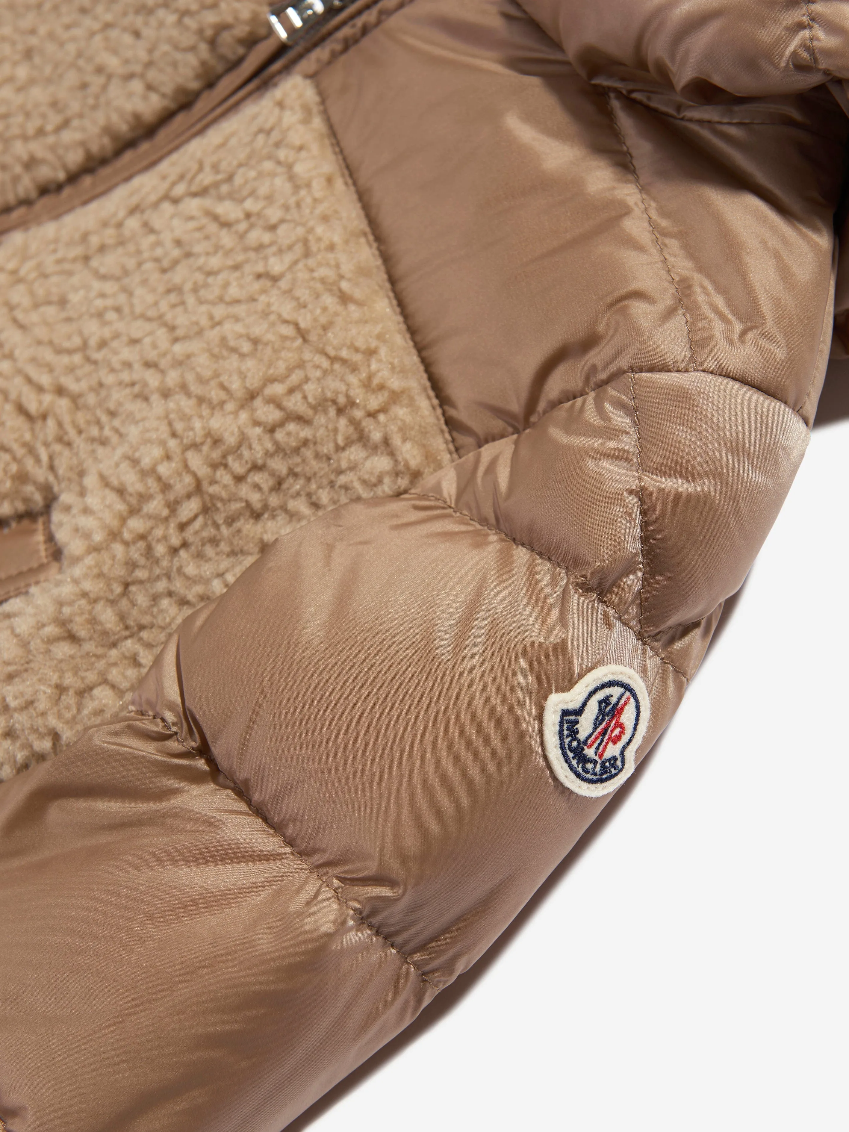 Moncler Enfant Baby Girls Daunengefütterte Amin Jacke in Beige
