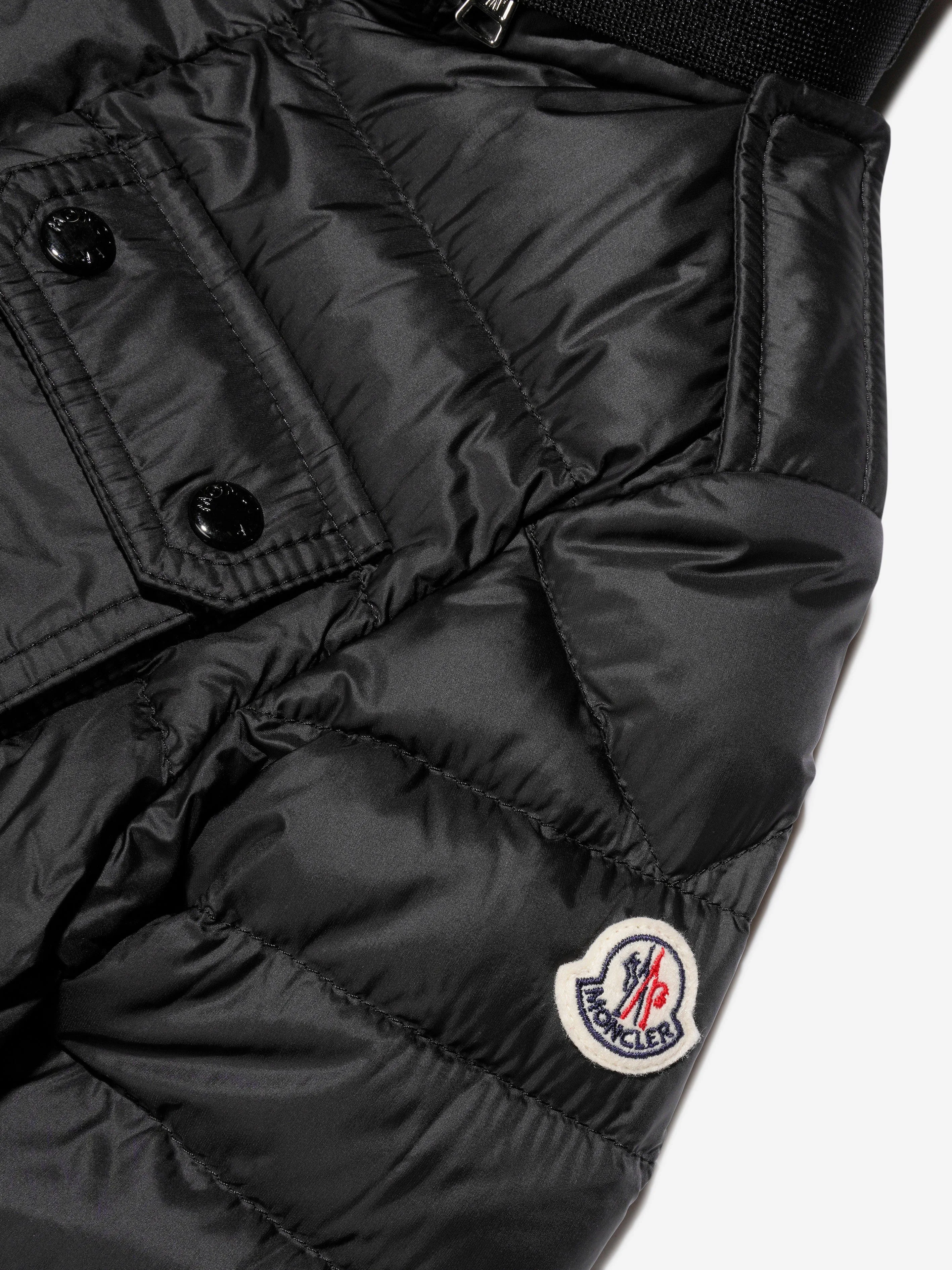 Moncler Enfant Jungen Daunen gefütterte Arakim Kurz Parka in Schwarz