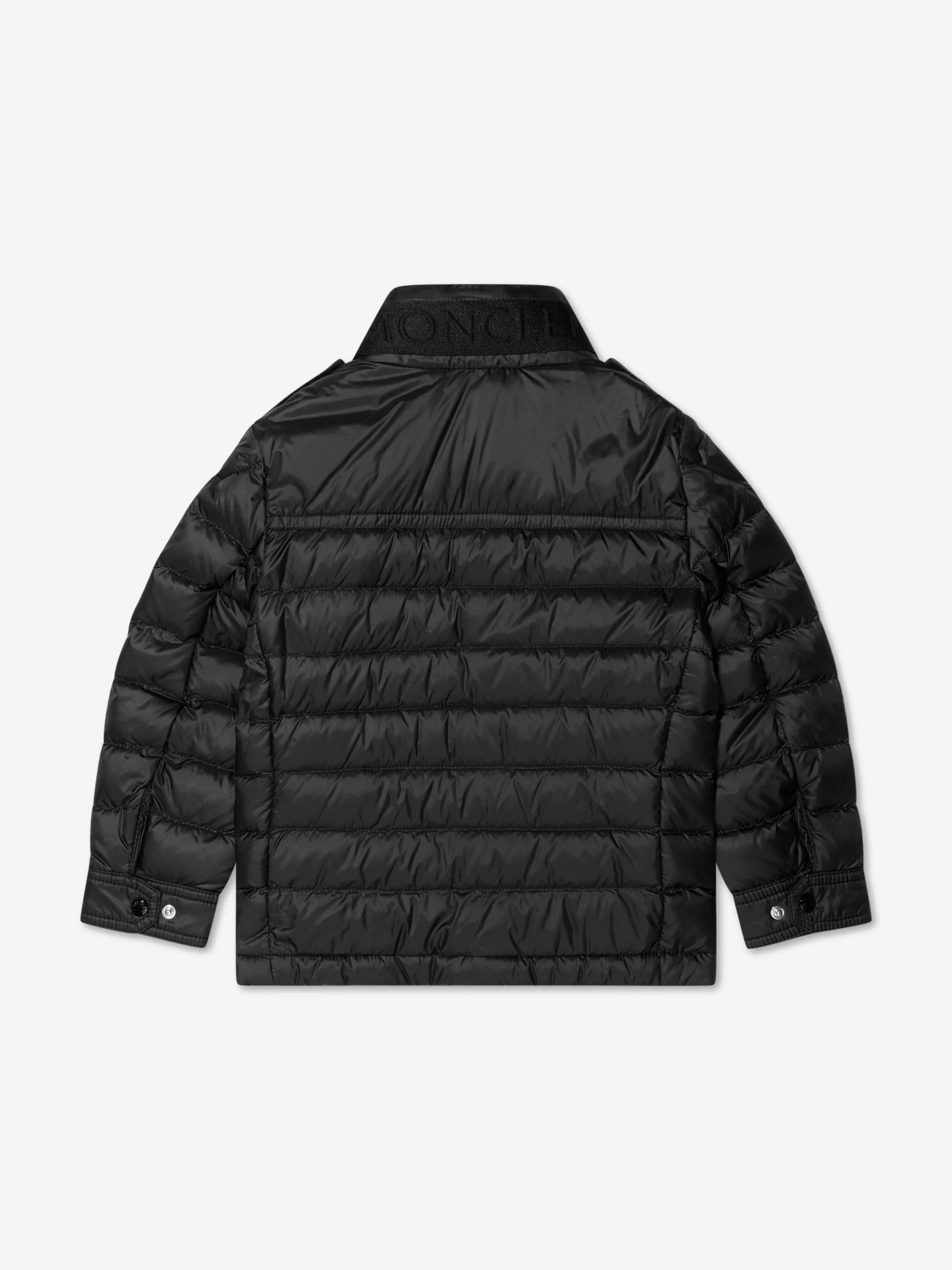 Moncler Enfant Jungen Daunen gefütterte Arakim Kurz Parka in Schwarz