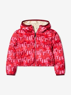 Moncler Enfant Mädchen Daunengefütterte Aillis Jacke in Rot