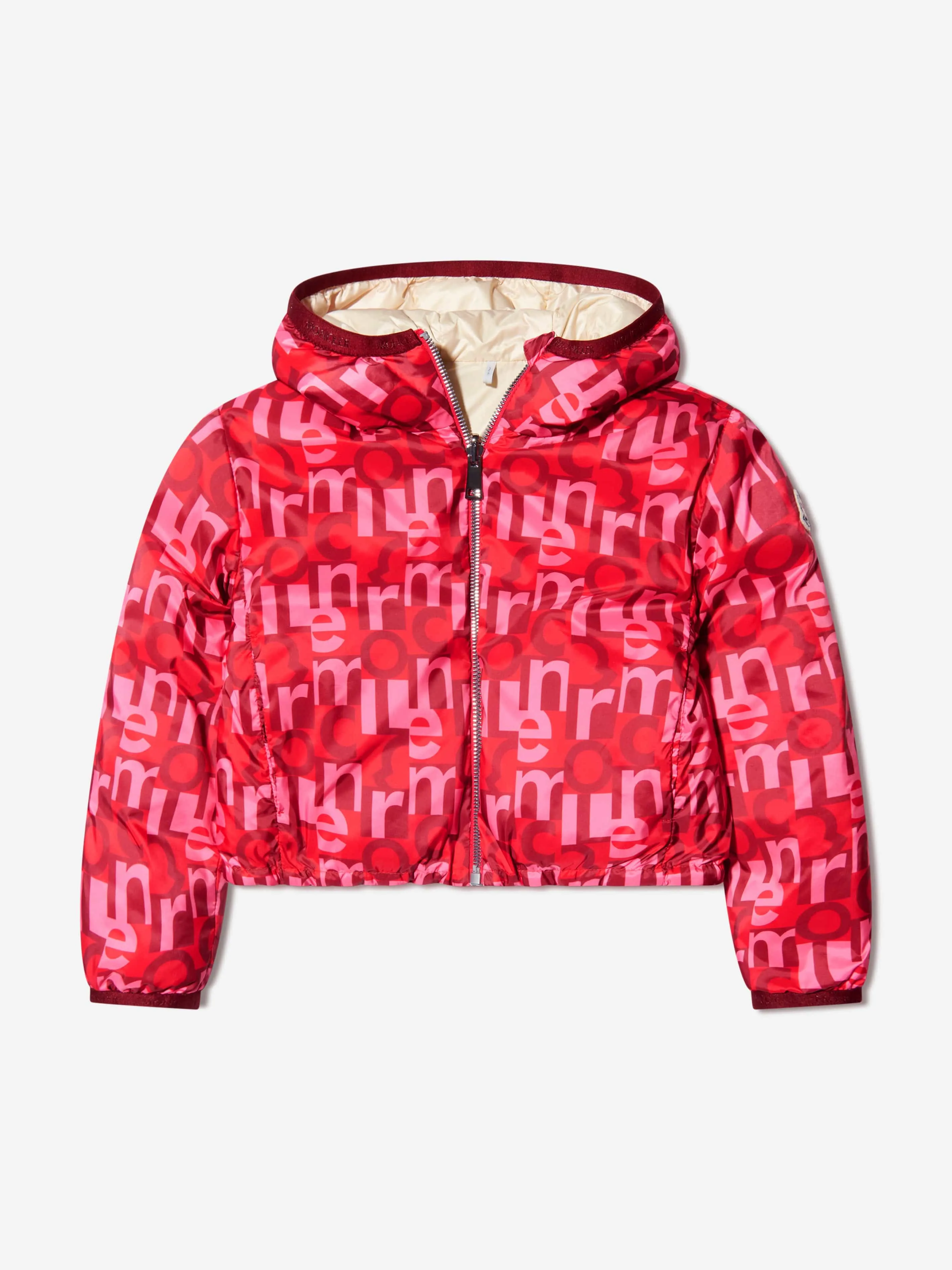 Moncler Enfant Mädchen Daunengefütterte Aillis Jacke in Rot